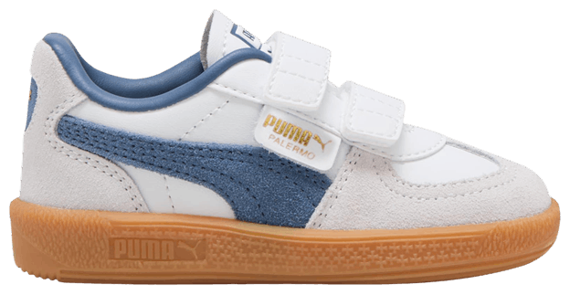 Puma Palermo Leather Toddler White Dark Indigo
