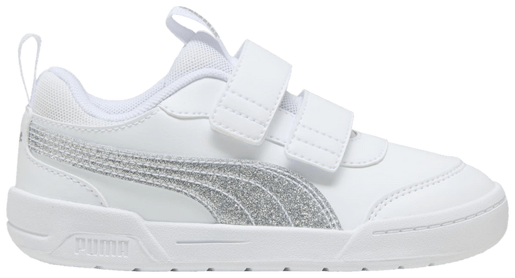 Puma Multiflex 2 Little Kid Glitz   White Silver