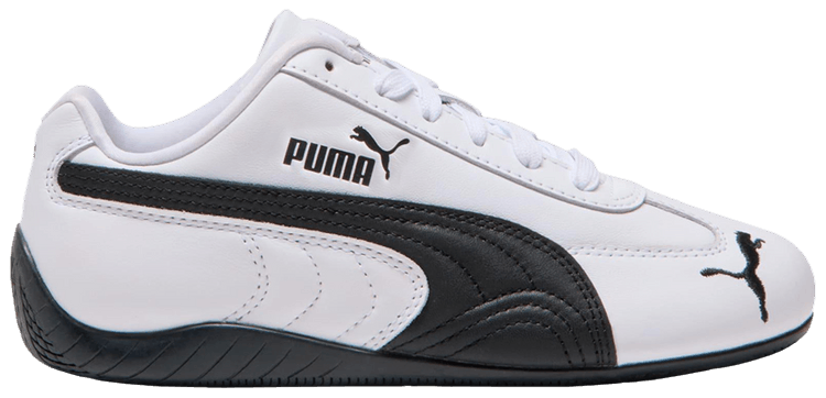 Puma Speedcat Leather Big Kid White Black