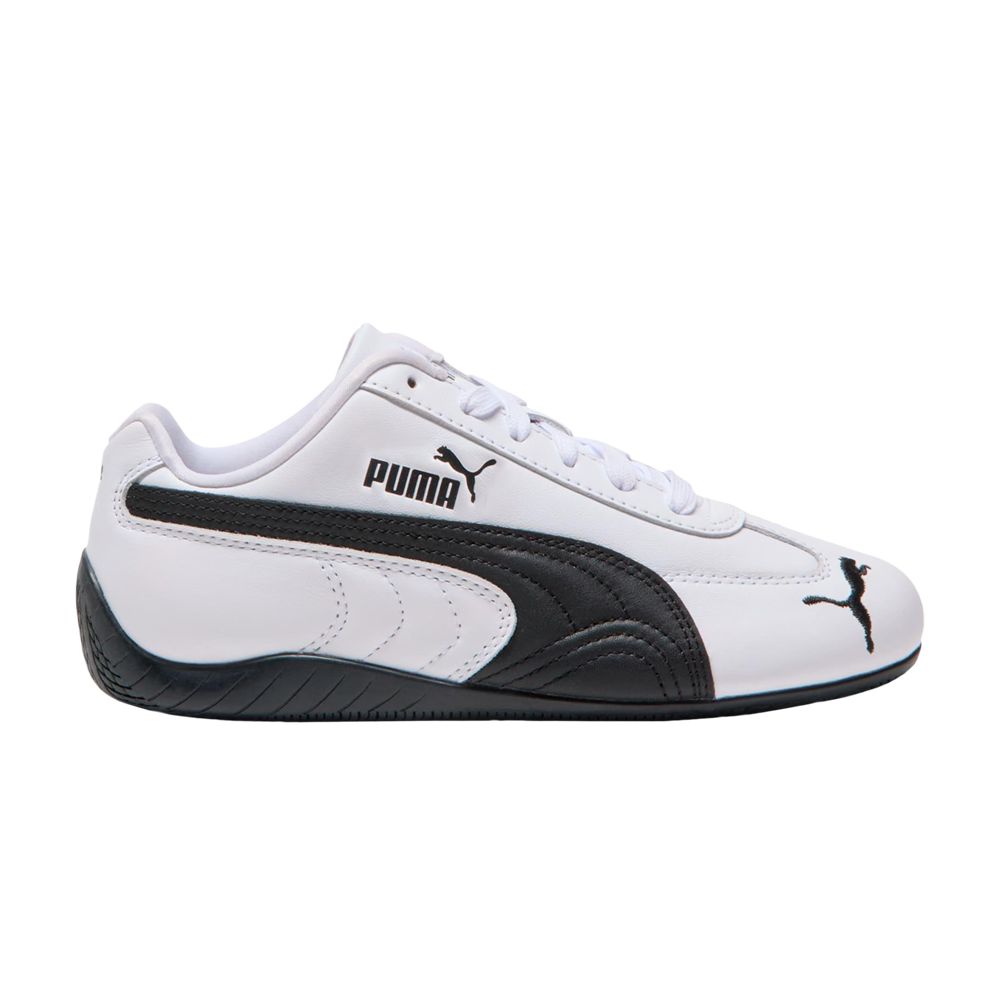 Pre-owned Puma Speedcat Leather Big Kid 'white Black' | Kid's Size 5.5
