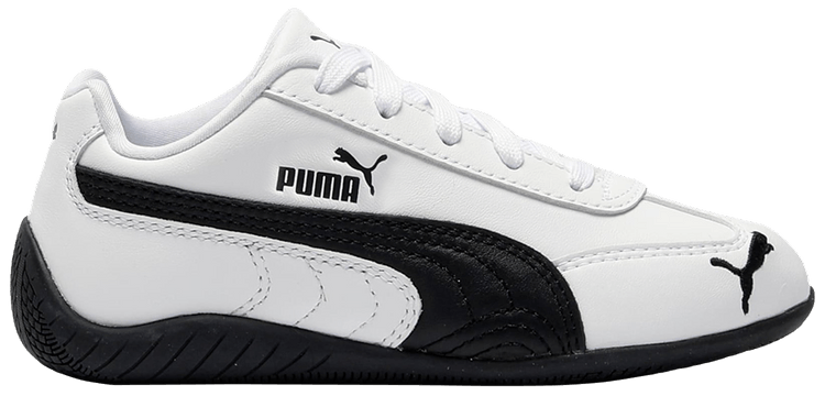 Puma Speedcat Leather Little Kid White Black