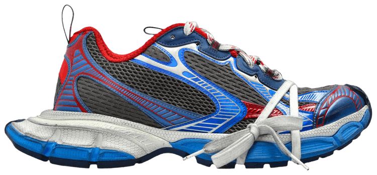 Balenciaga 3XL Sneaker Worn Out   Blue Red