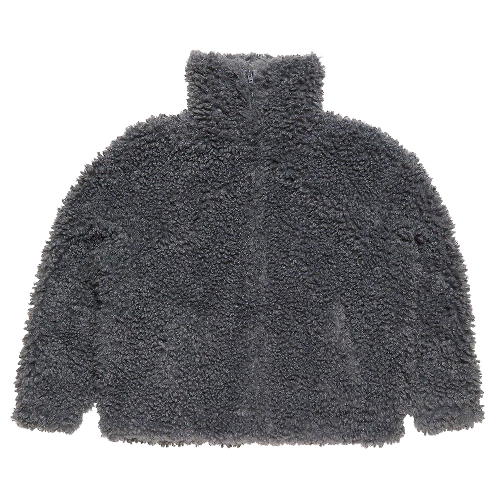 Pre-owned Acne Studios Fuzzy Bomber Jacket 'carbon Grey' | Women's Size Xs In Gray