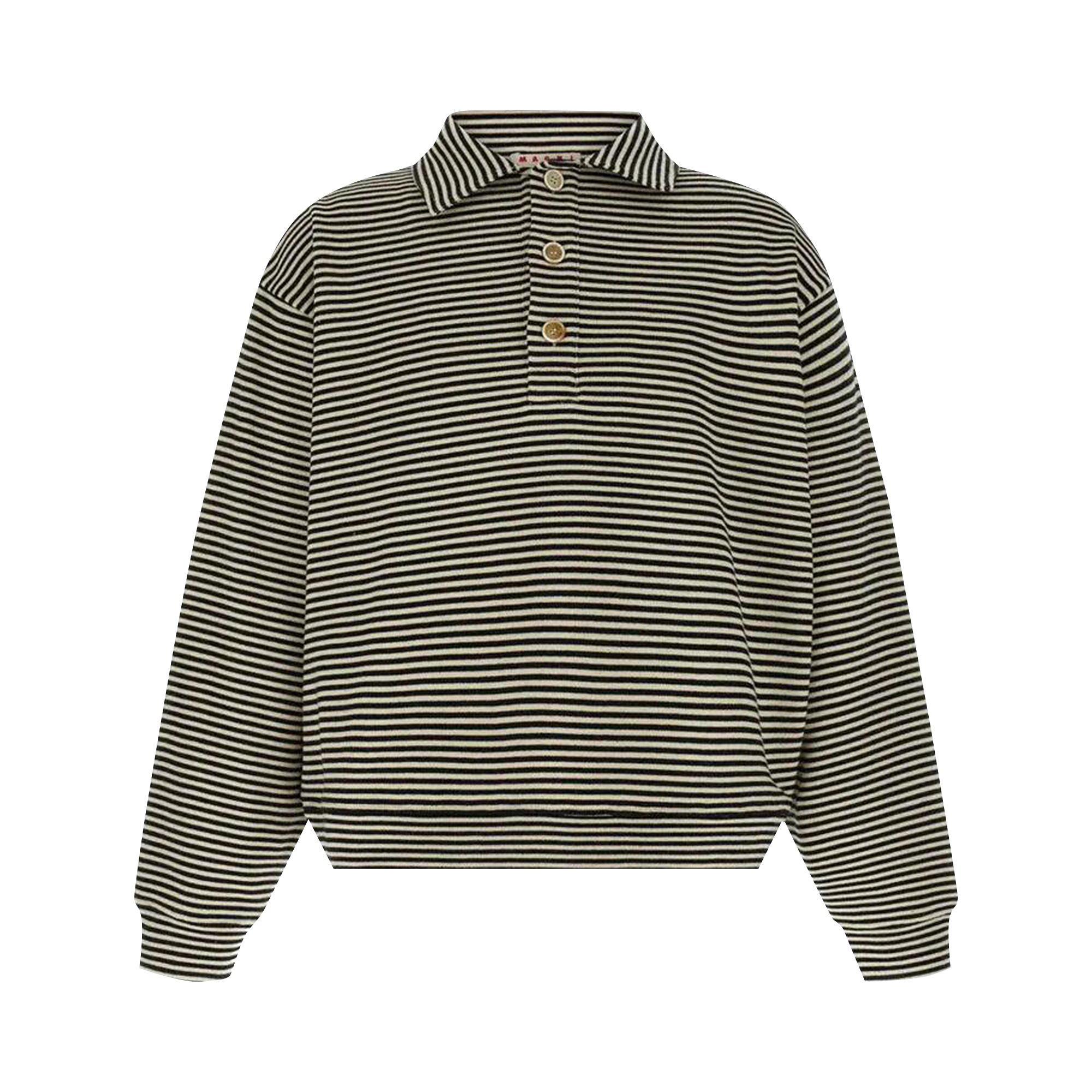 Pre-owned Marni Knitted Polo Roundneck Sweater 'black' | Men's Size 48