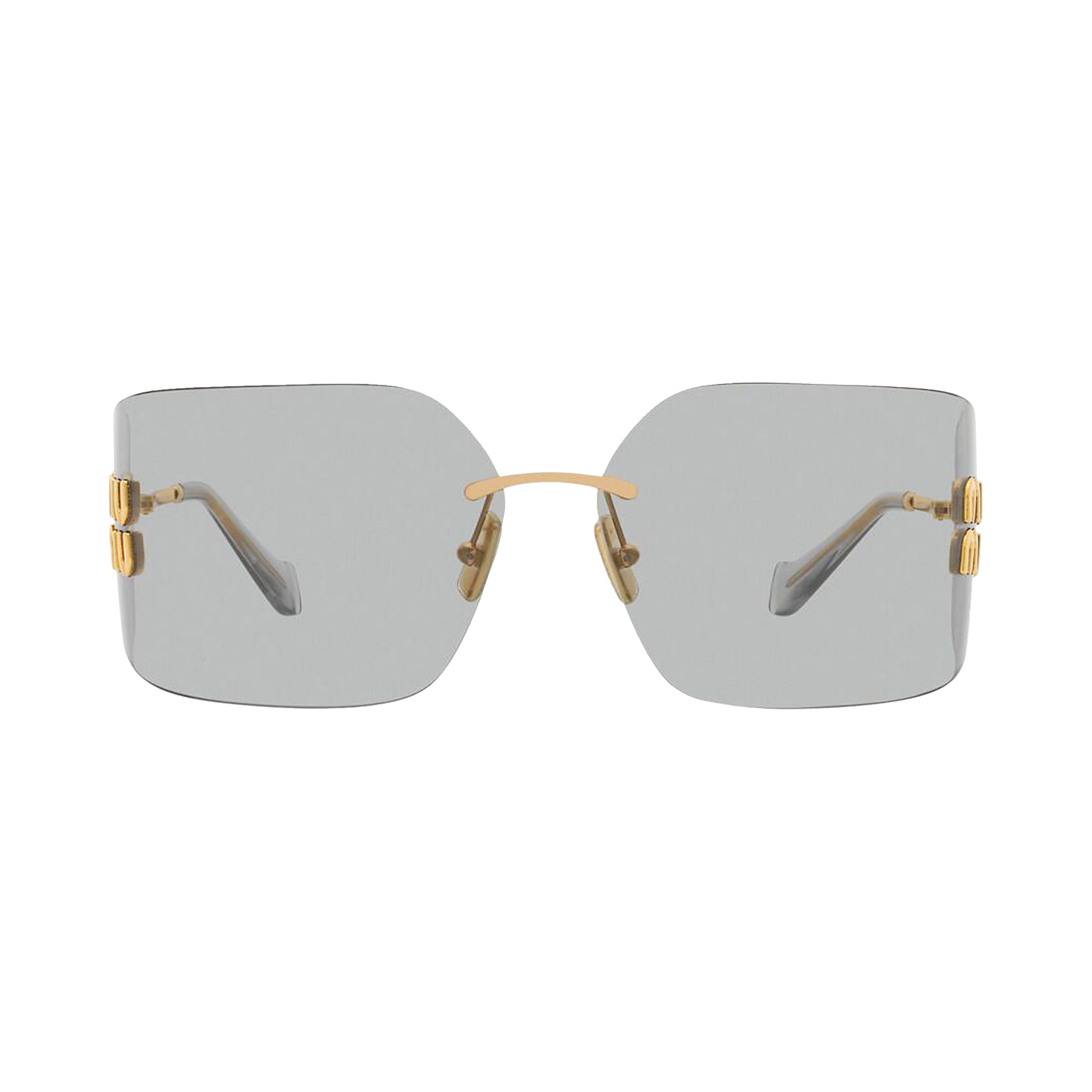 Pre-owned Miu Miu Runway Sunglasses 'light Grey' | Women's Size Onesize In Gray