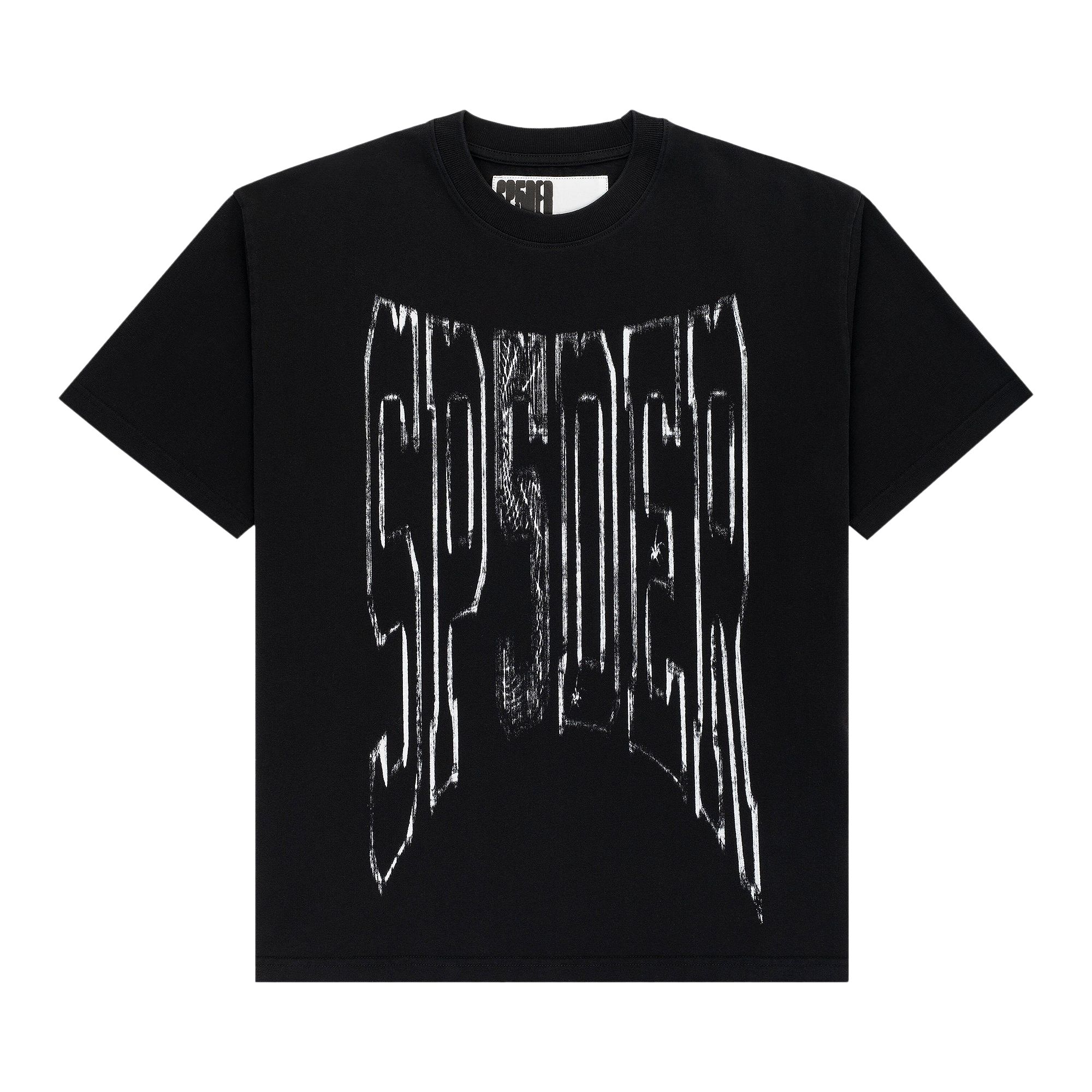 Pre-owned Sp5der Diffused Collegiate Tee 'black' | Men's Size M