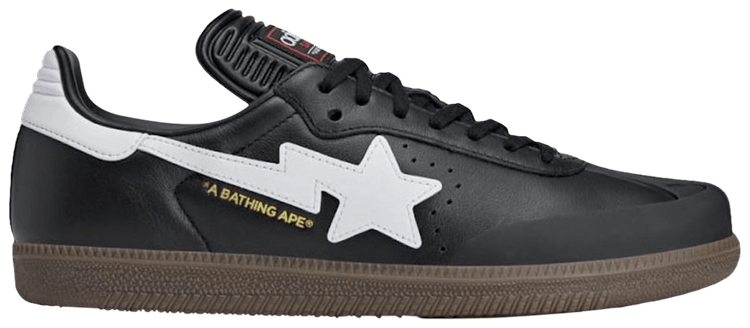 BAPE x adidas Samba Black White Gum
