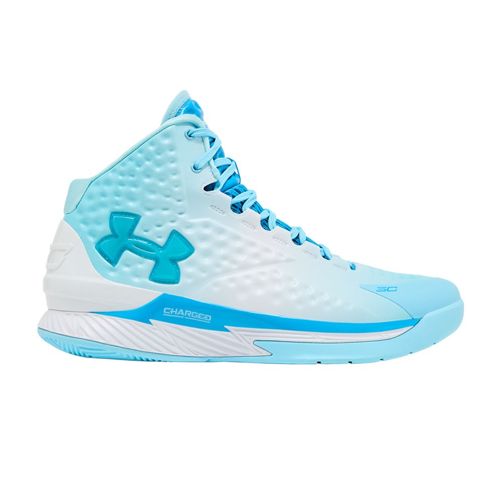 Under Armour Curry 1 Retro 'Mouthguard' | Blue | Men's Size 12 - 3024397-400