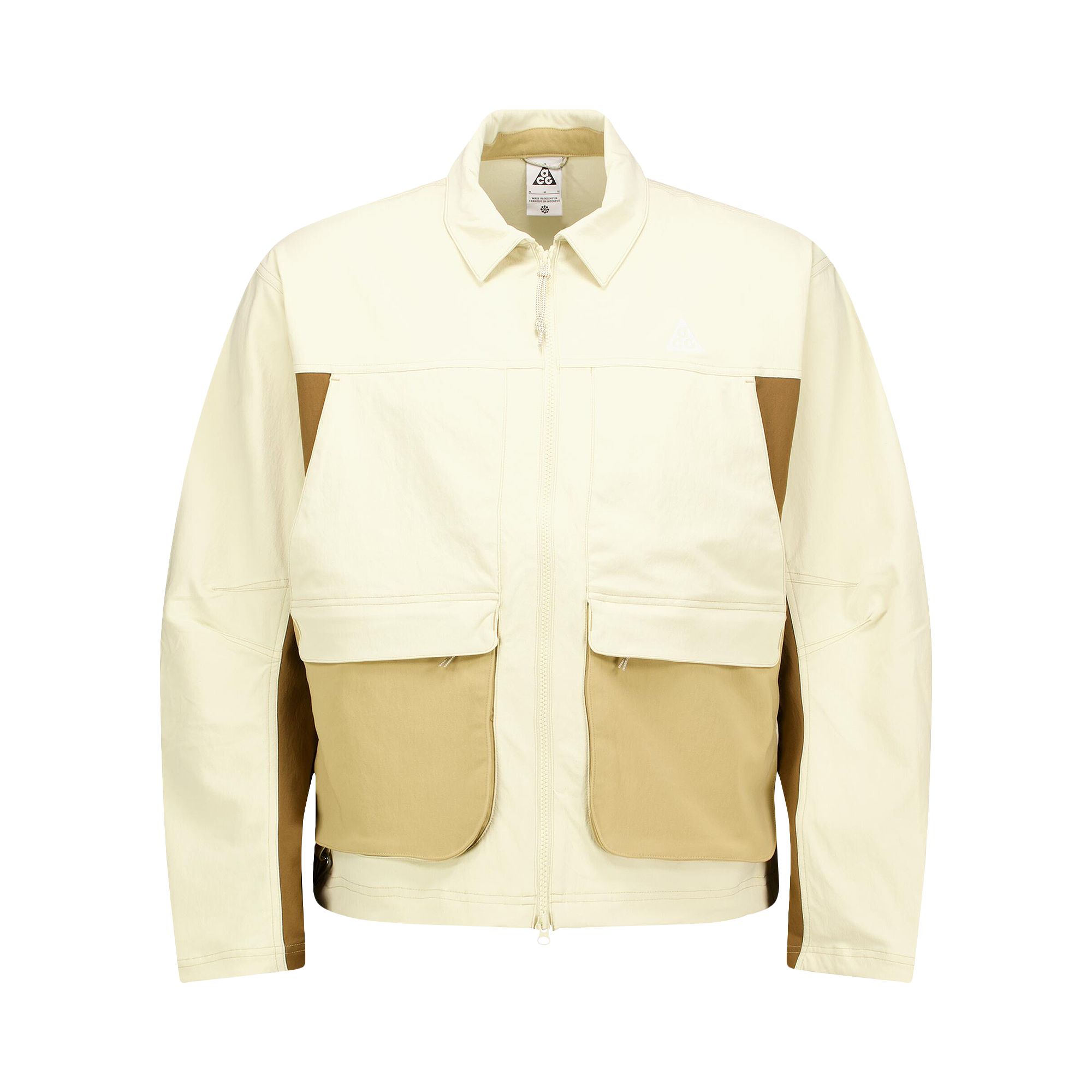 Pre-owned Nike Acg Uv Smith Summit Jacket 'light Khaki/parachute Beige/summit White' | Tan | Men's Size S In Brown