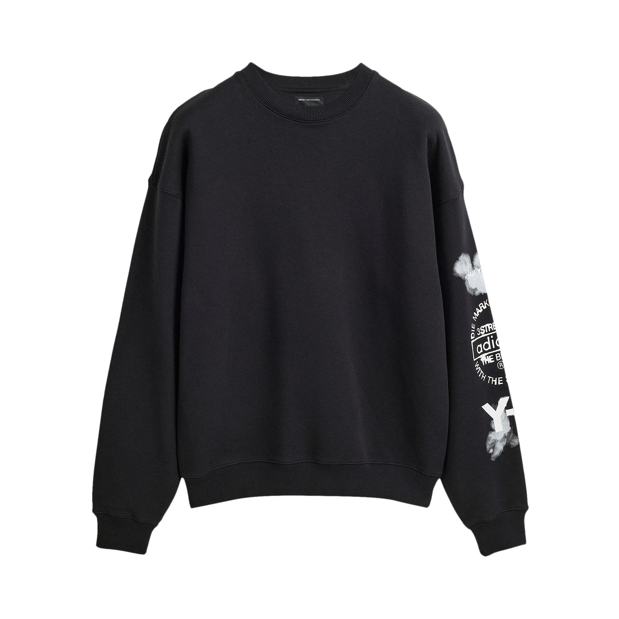 Pre-owned Y-3 Graphic Crew Sweatshirt 'black' | Men's Size S