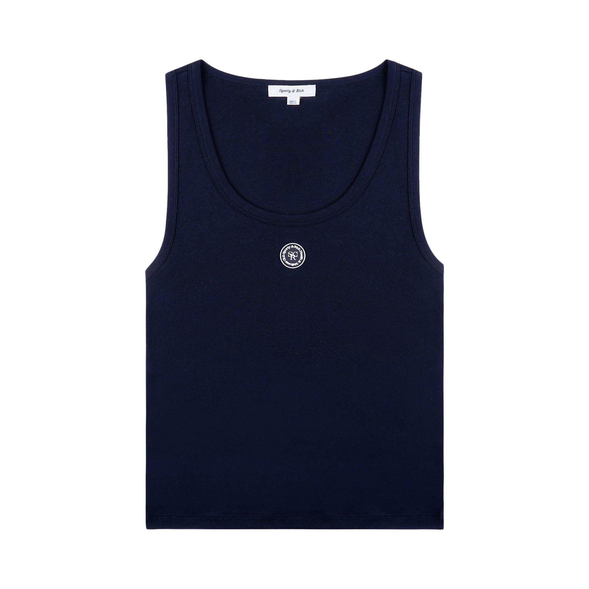Pre-owned Sporty And Rich Sporty & Rich Shrwc Baby Rib Tank 'dark Navy' | Blue | Women's Size S