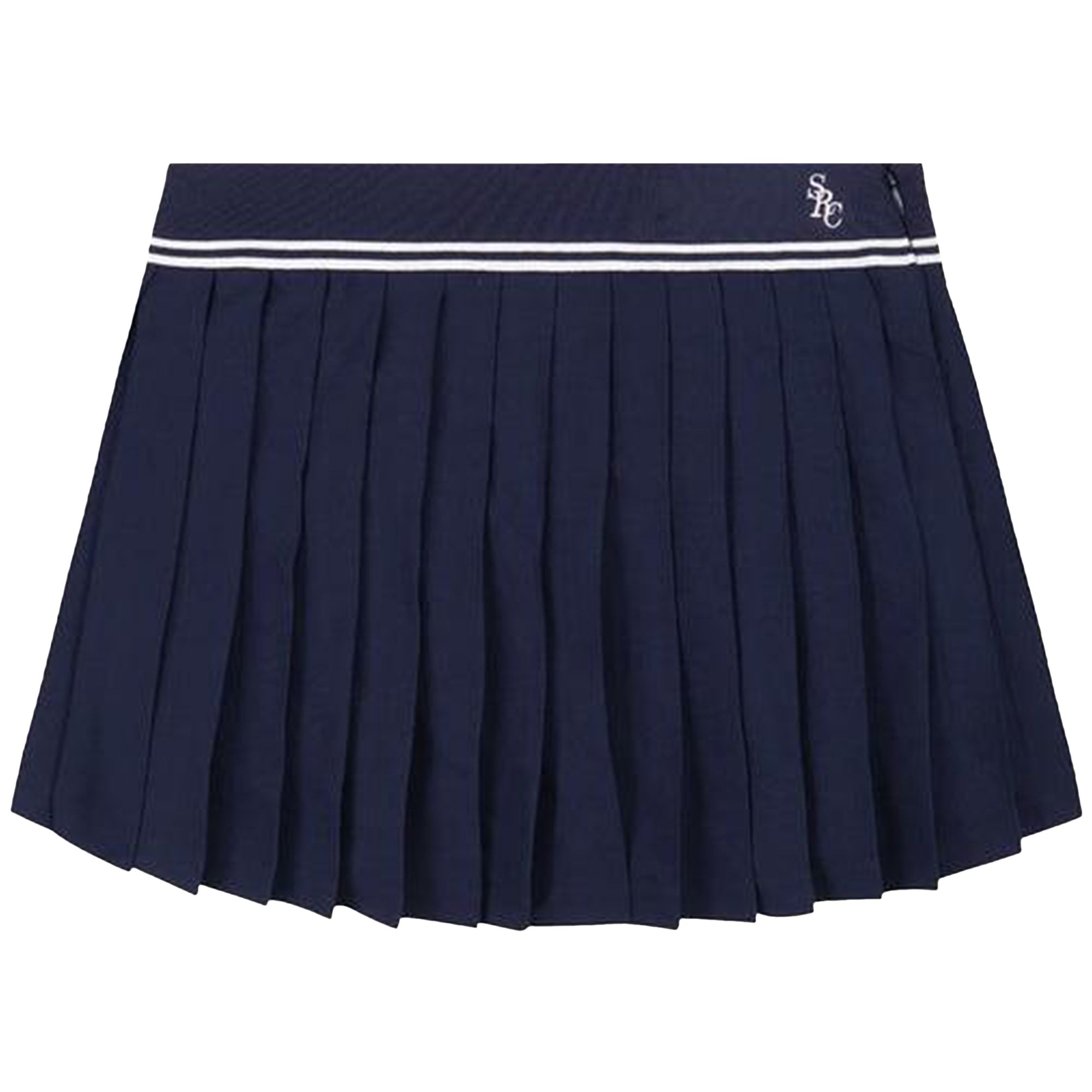 Pre-owned Sporty And Rich Sporty & Rich Src Logo Abigail Skirt 'dark Navy' | Blue | Women's Size S