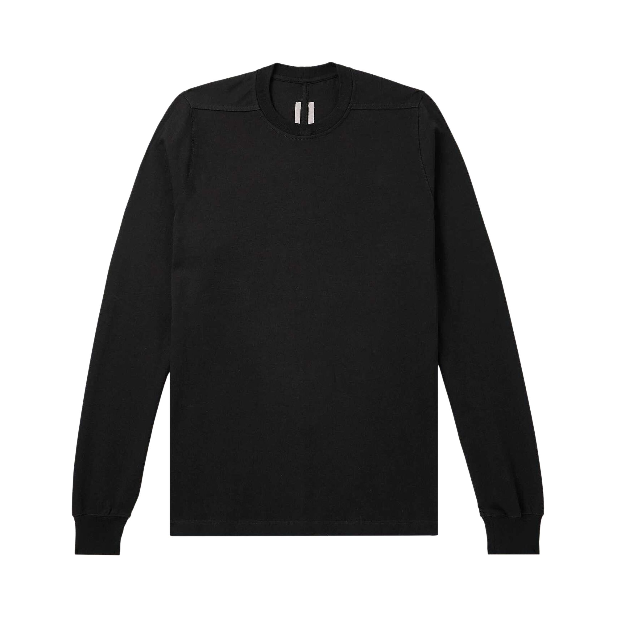 Pre-owned Rick Owens Short Crewneck Long-sleeve T-shirt 'black' | Men's Size M