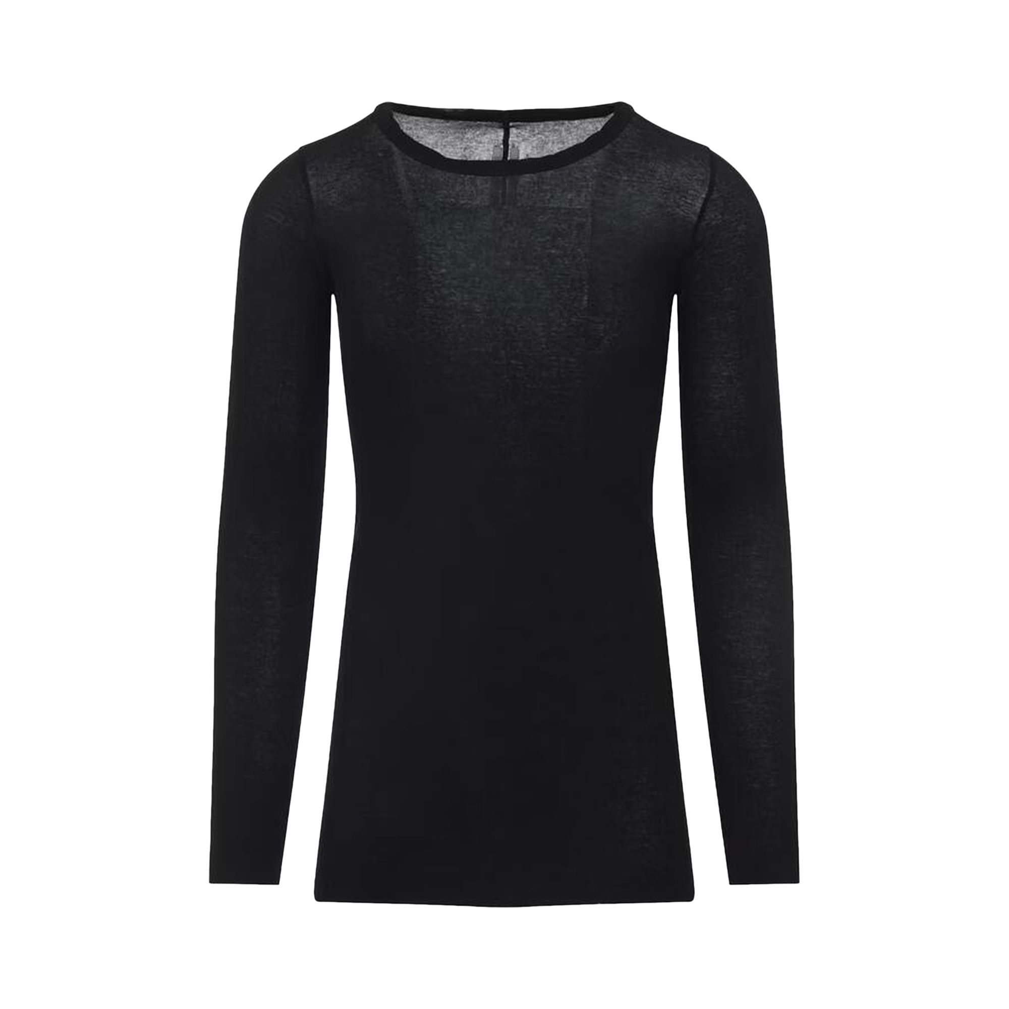 Pre-owned Rick Owens Rib Long-sleeve T-shirt 'black' | Men's Size L