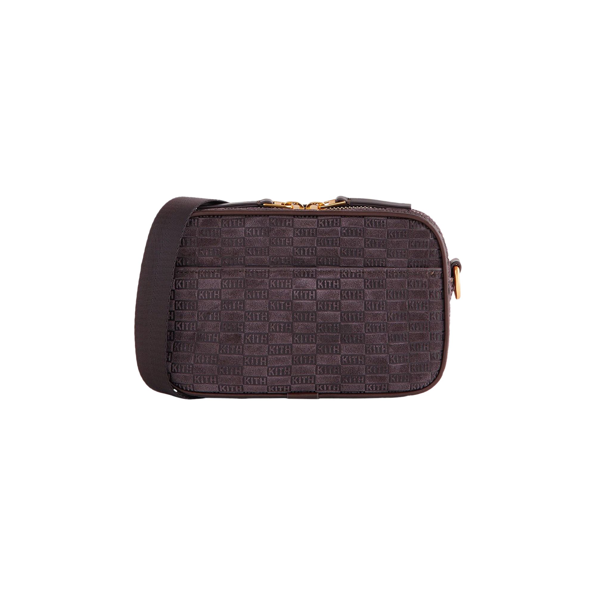 Pre-owned Kith Monogram Suede Crosswalk K20 Bag 'incognito' | Blue | Men's Size Onesize
