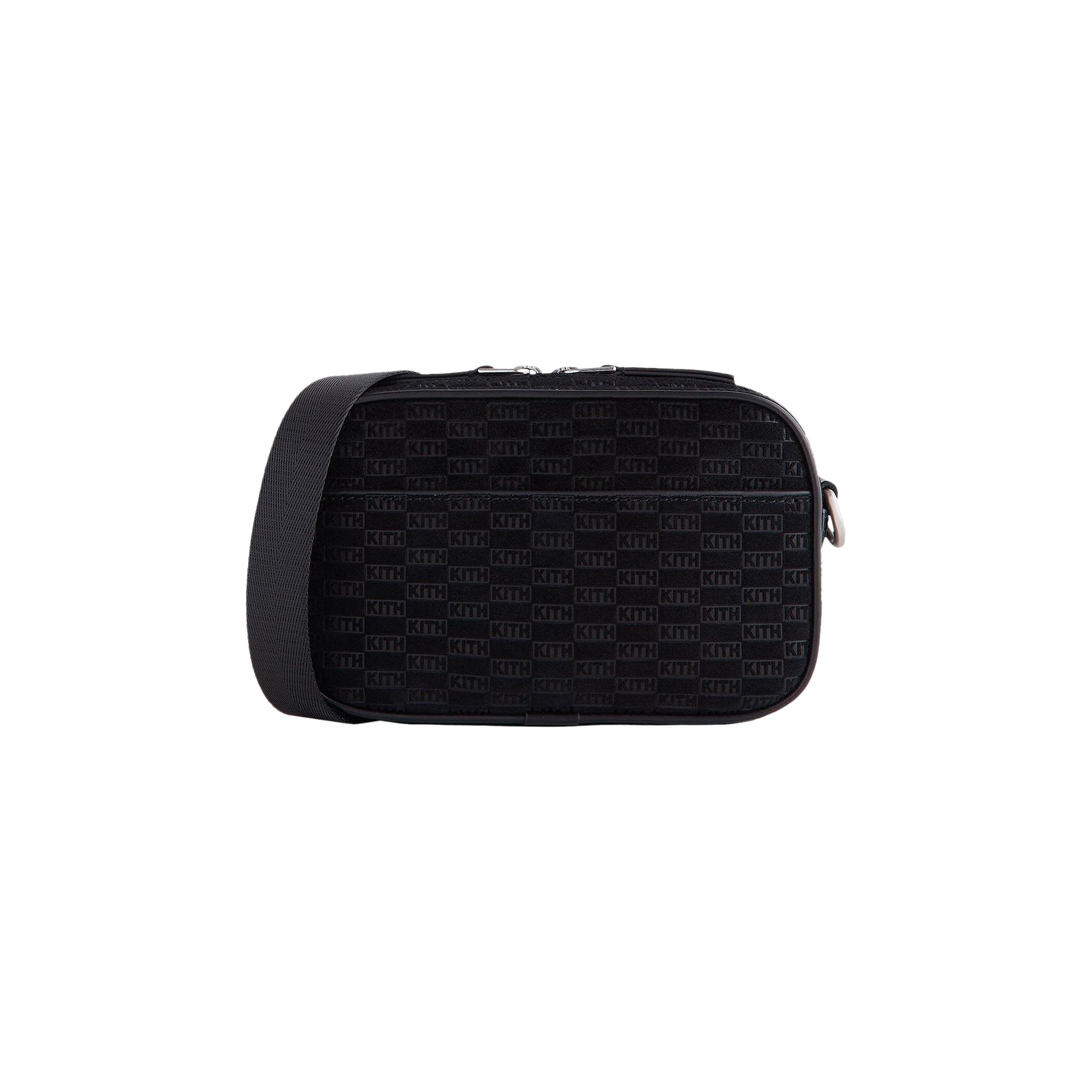Pre-owned Kith Monogram Suede Crosswalk K20 Bag 'black' | Men's Size Onesize