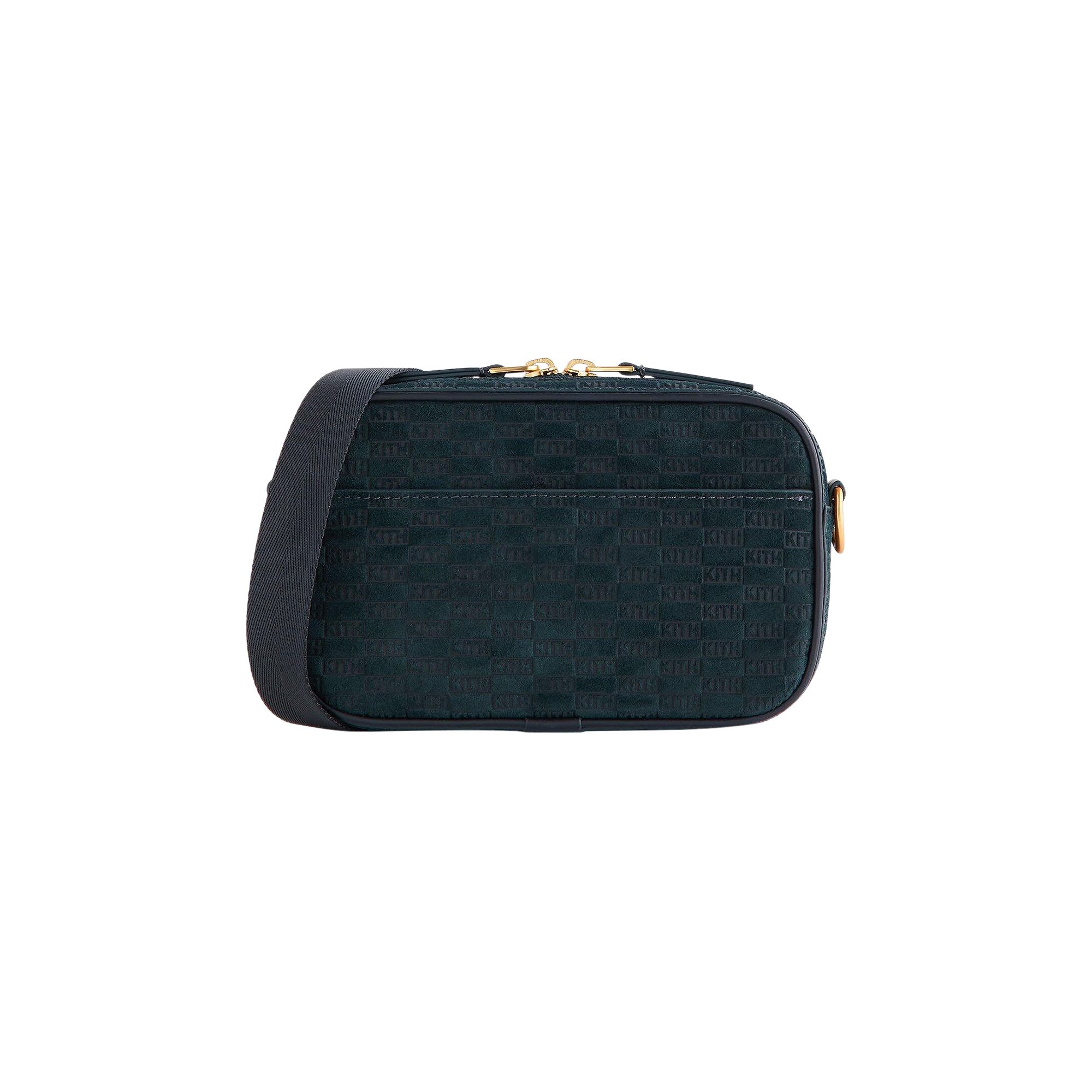 Pre-owned Kith Monogram Suede Crosswalk K20 Bag 'stadium' | Green | Men's Size Onesize