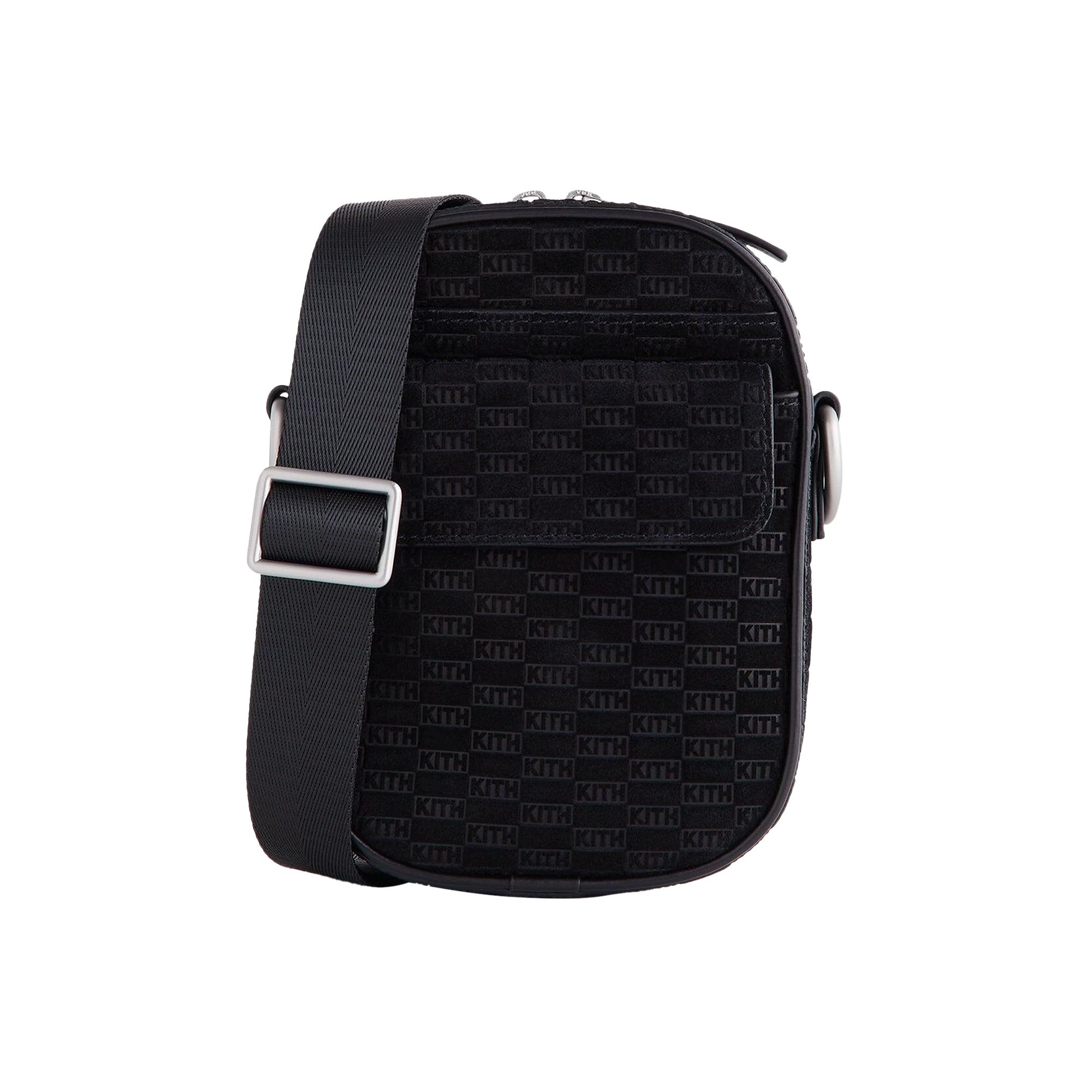 Pre-owned Kith Monogram Suede Passenger K15 Bag 'black' | Men's Size Onesize