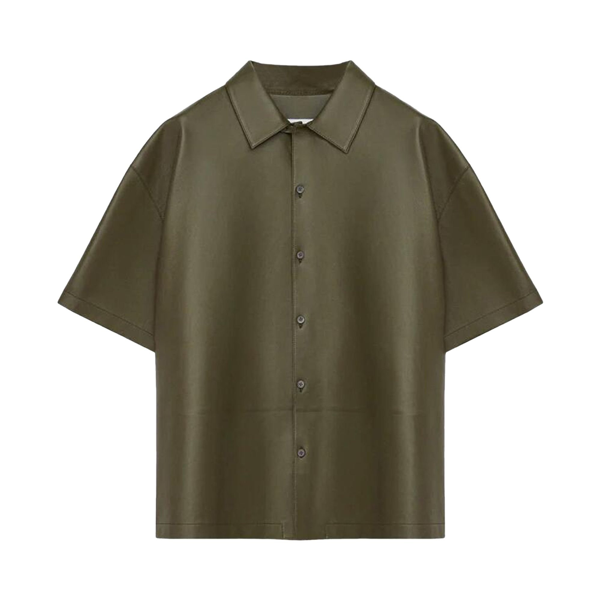Pre-owned Loewe Short-sleeve Shirt 'khaki Green' | Men's Size 52