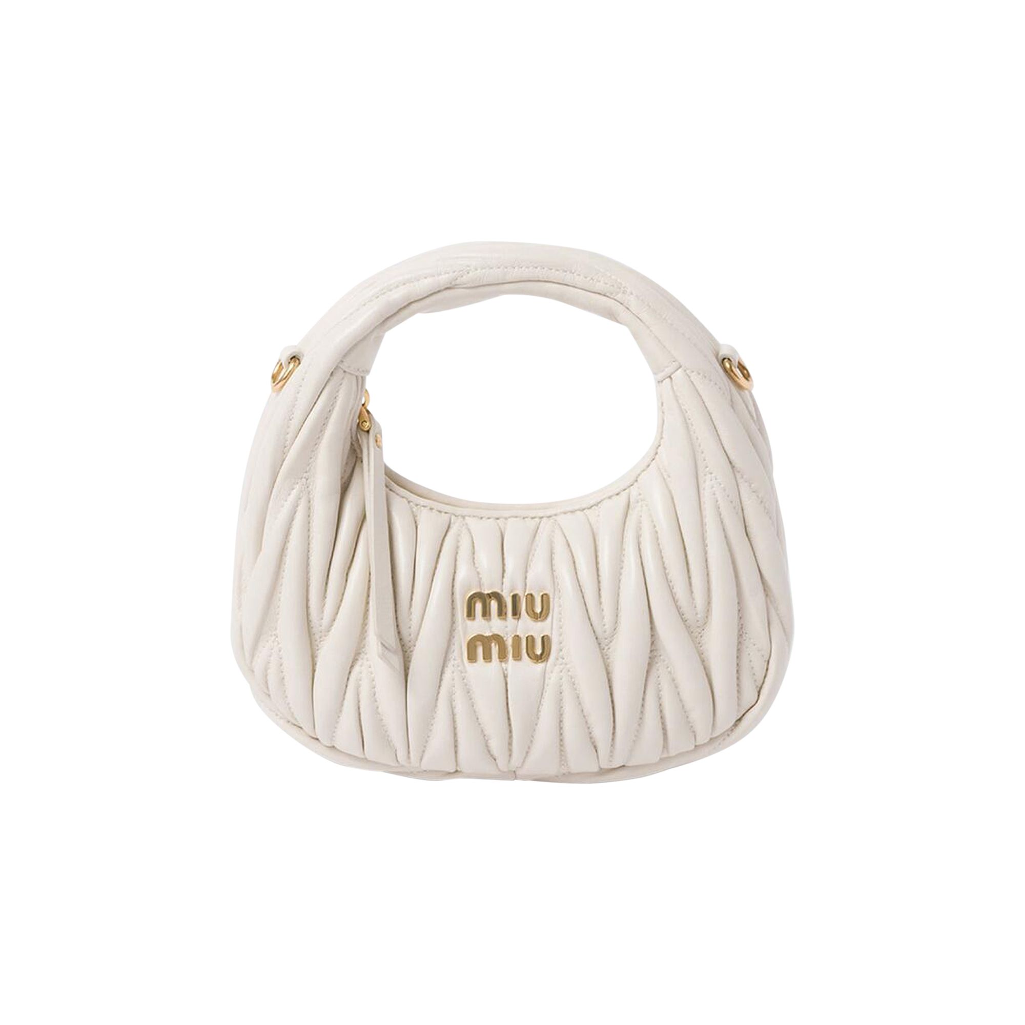 Pre-owned Miu Miu Matelasse Shoulder Bag 'bianco' | White | Women's Size Onesize