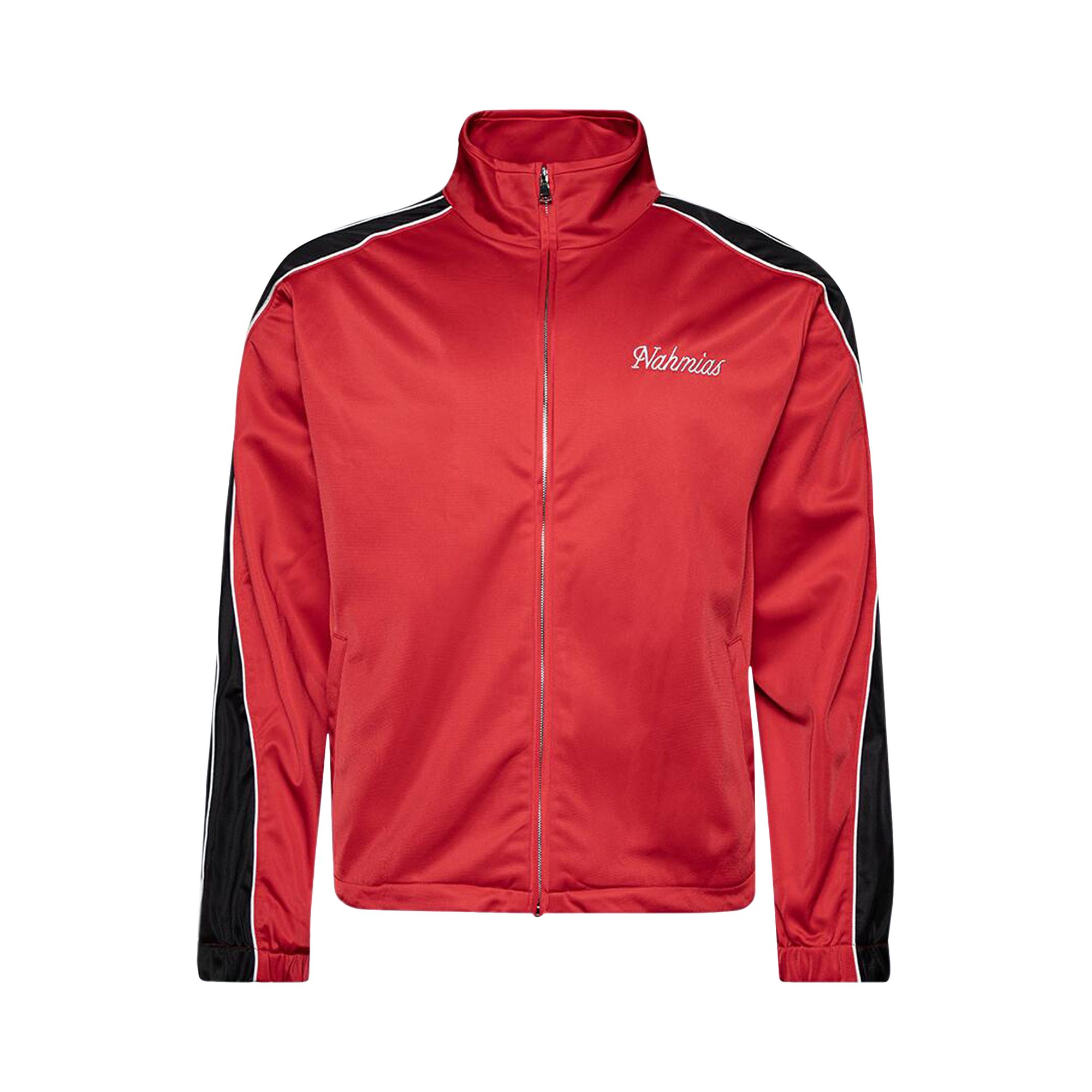 Pre-owned Nahmias Zip-up Track Jacket 'cherry' | Red | Men's Size L