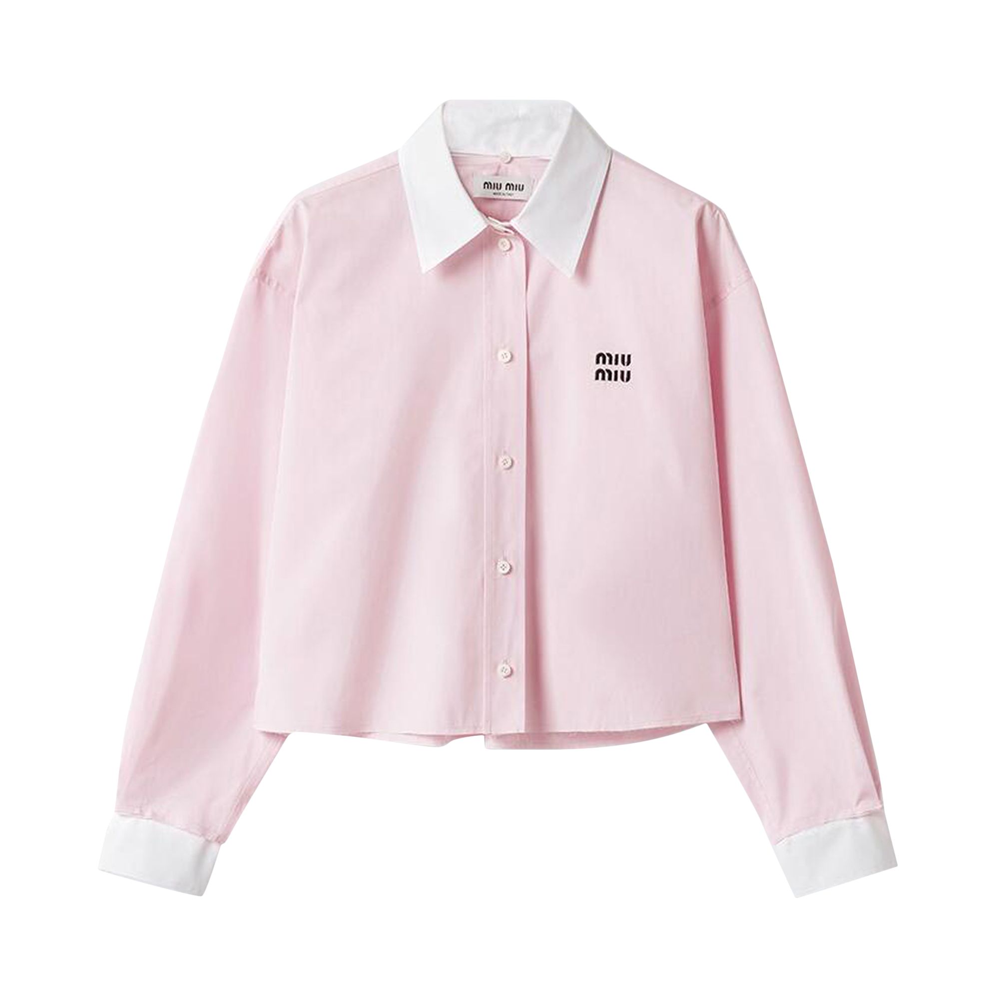 Pre-owned Miu Miu Poplin Shirt 'rosa' | Pink | Women's Size 40