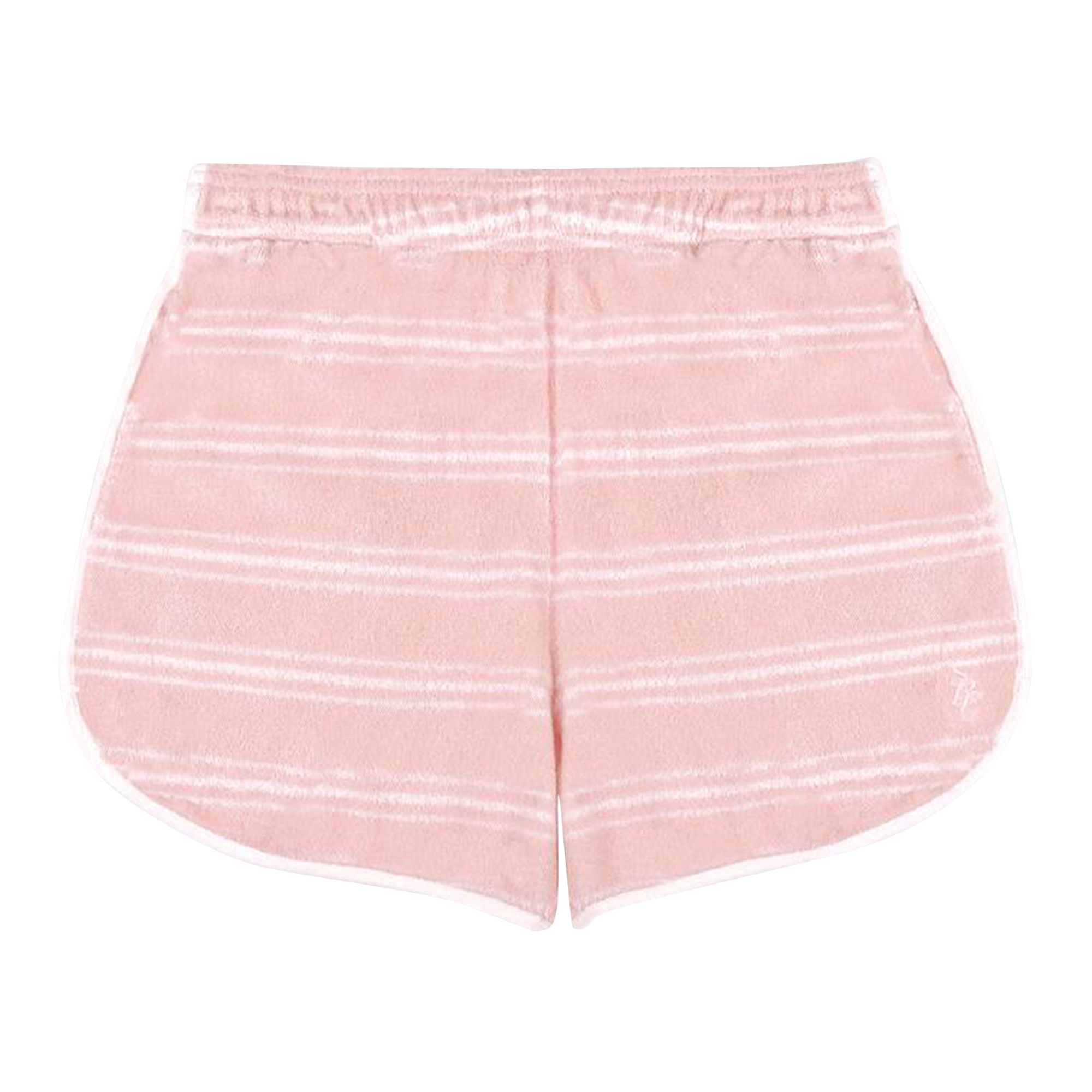 Pre-owned Sporty And Rich Sporty & Rich Src Terry Short 'pink Dolphin Striped' | Women's Size Xs