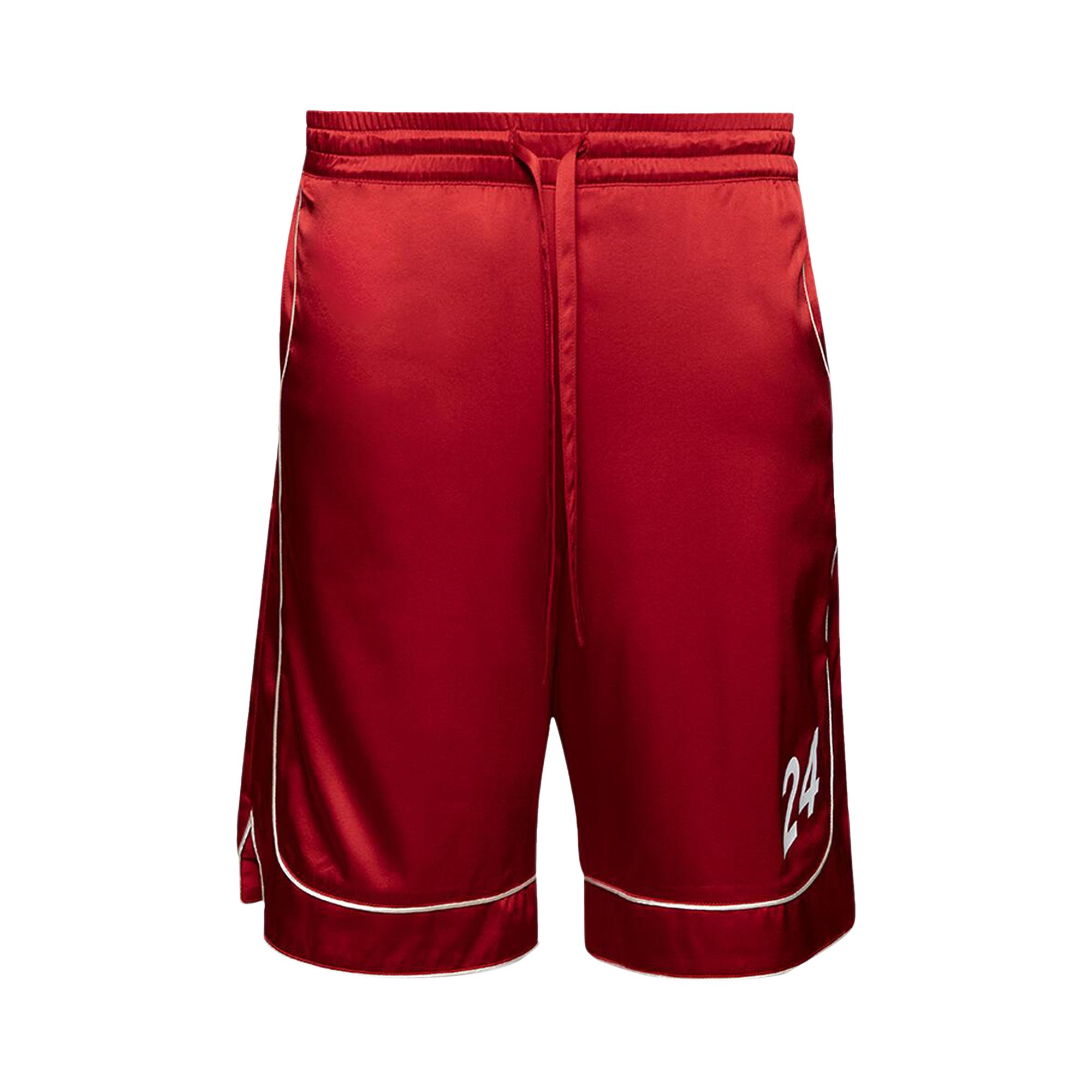 Pre-owned Nahmias 24 Silk Basketball Shorts 'cherry' | Red | Men's Size S