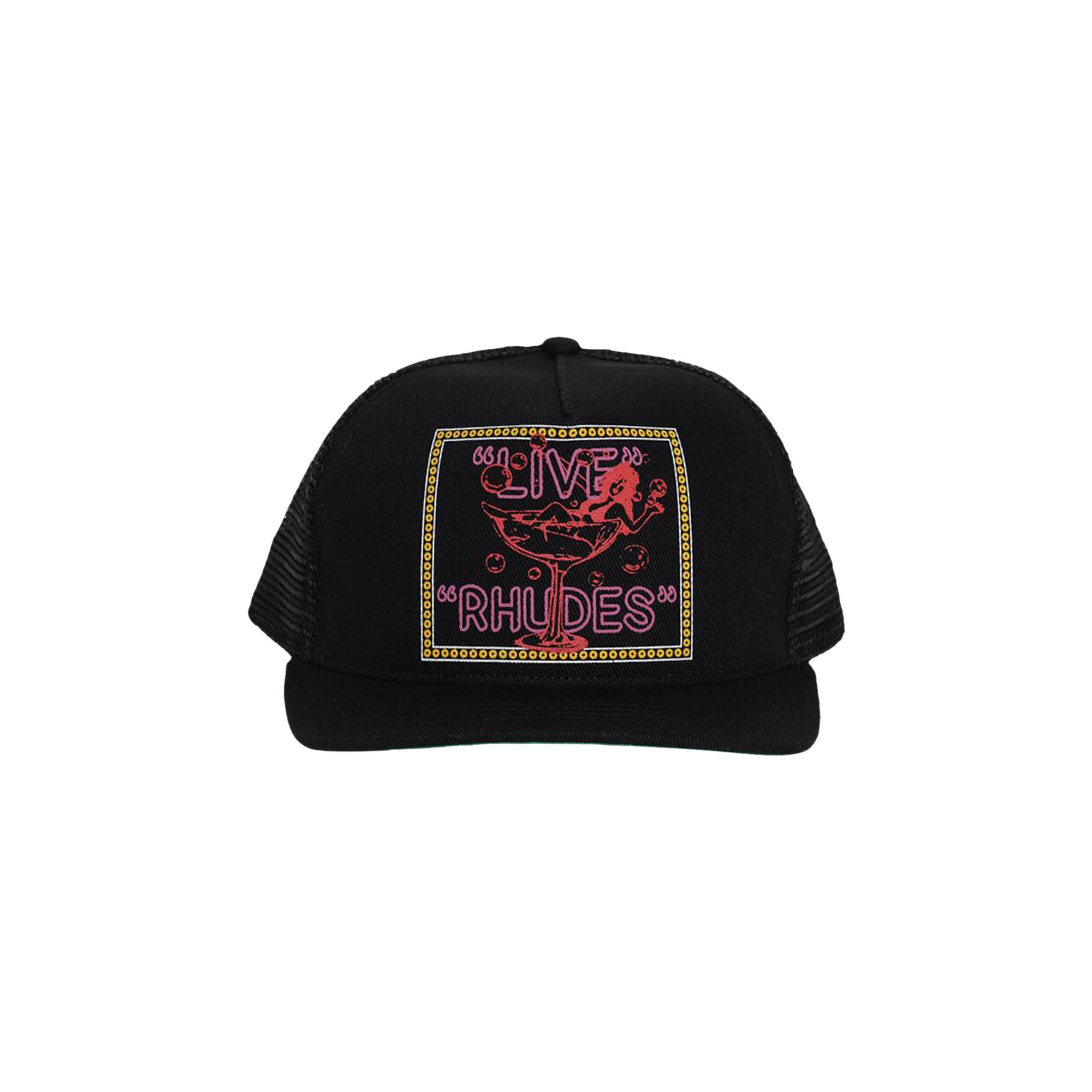 Pre-owned Rhude Live S Trucker Hat 'black' | Men's Size Onesize