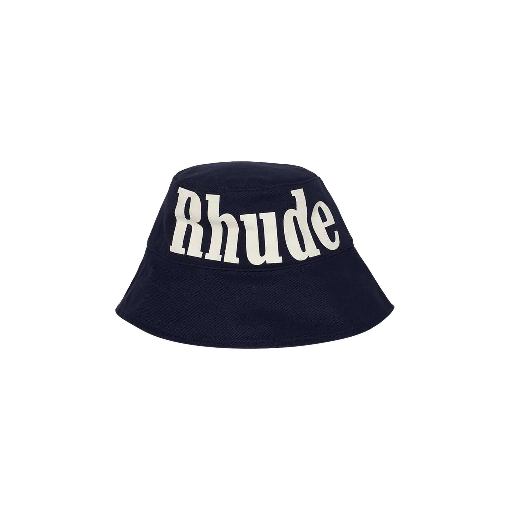 Pre-owned Rhude Logo Bucket Hat 'navy/off White' | Blue | Men's Size Onesize
