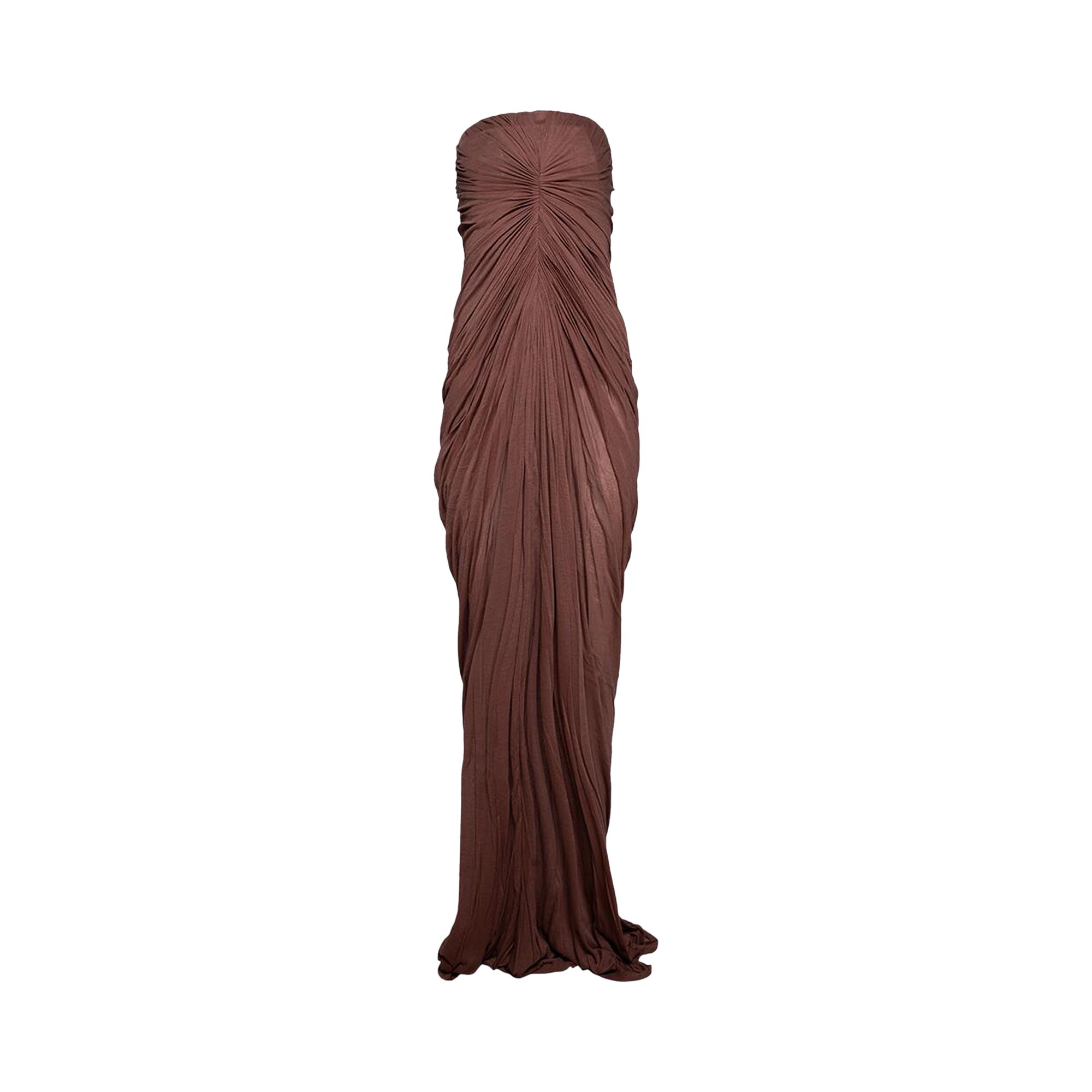 Pre-owned Rick Owens Radiance Bustier Gown 'rosewood' | Red | Women's Size 40