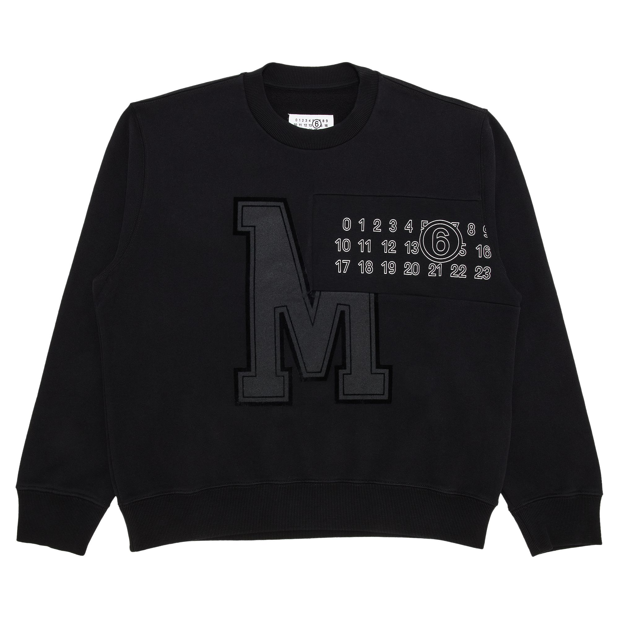 Pre-owned Mm6 Maison Margiela Sweatshirt 'black' | Men's Size L