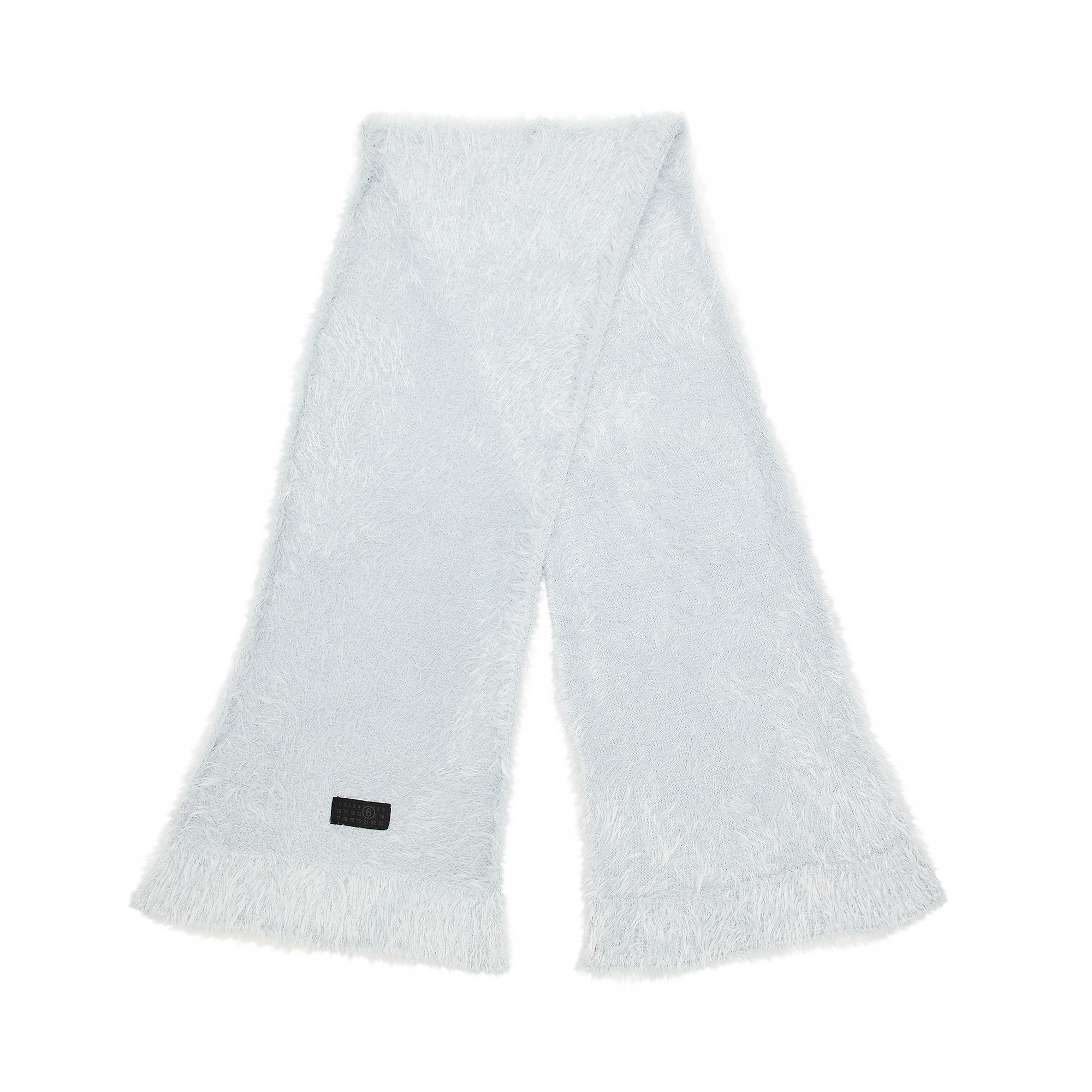 Pre-owned Mm6 Maison Margiela Furry Scarf 'light Grey' | Men's Size Onesize In Gray