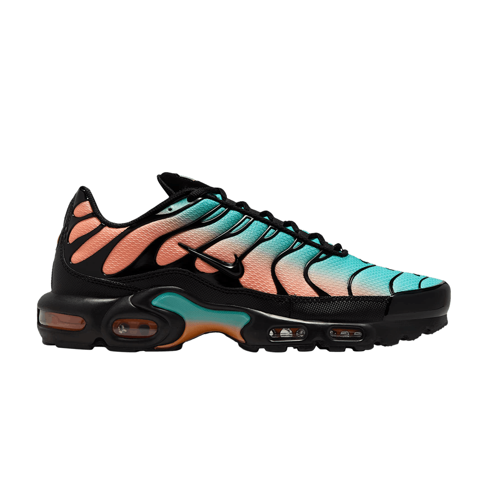 green and orange air max plus