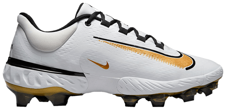 Nike Alpha Huarache Elite 4 Low MCS White Metallic Gold