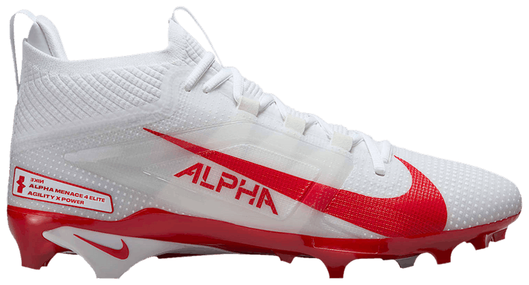 Nike Alpha Menace 4 Elite White University Red