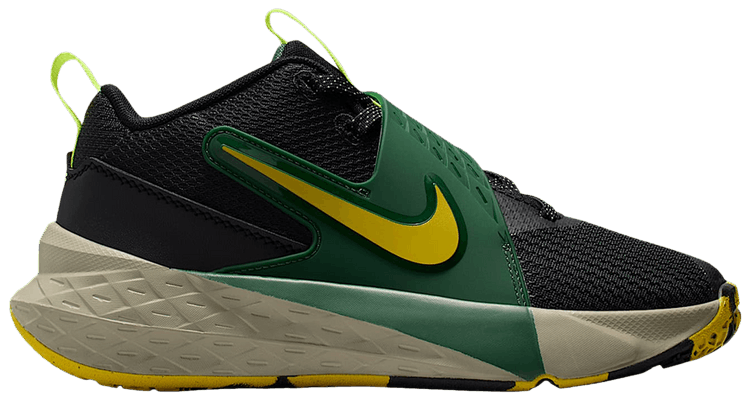 Nike Team Hustle D12 GS Black Fir Bright Citron
