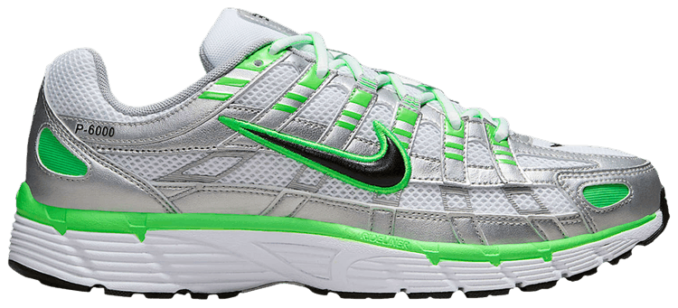 Nike P 6000 SE Metallic Silver Green Strike
