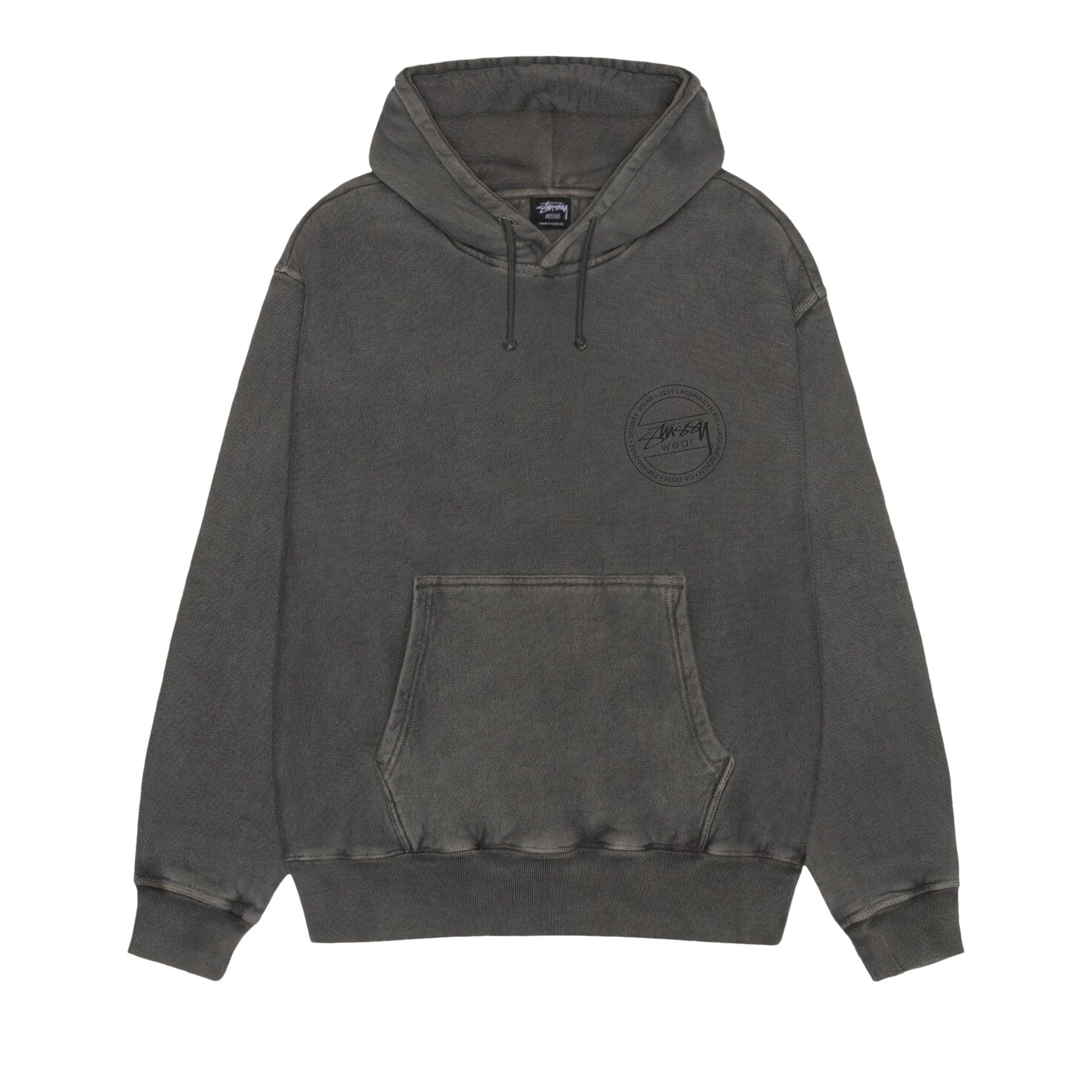 Pre-owned Stussy Wear Hoodie Pigment Dyed 'black' | Men's Size Xl