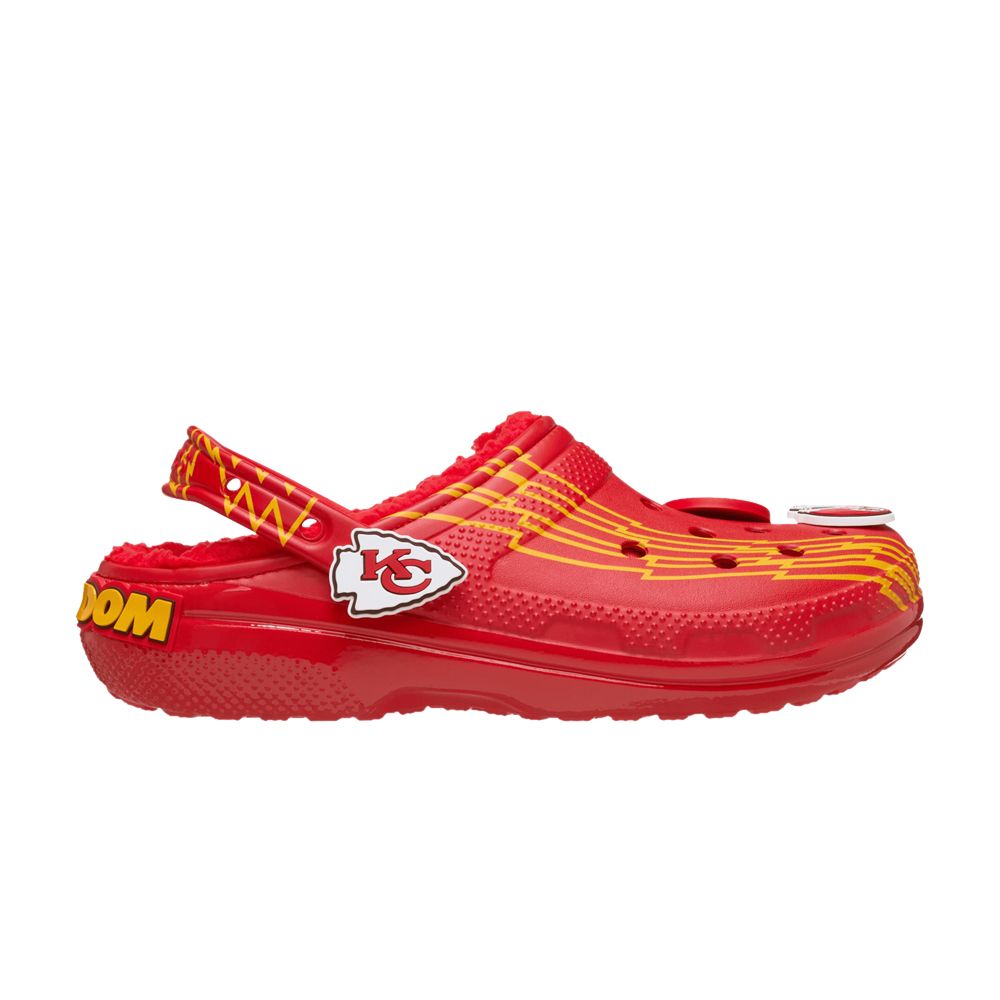 Pre-owned Crocs Nfl X Classic Lined Clog 'kansas City Chiefs' | Red | Men's Size 8