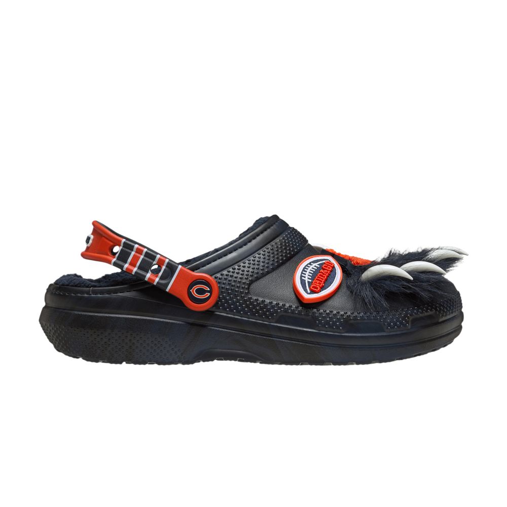 Pre-owned Crocs Nfl X Classic Lined Clog 'chicago Bears' | Blue | Men's Size 11