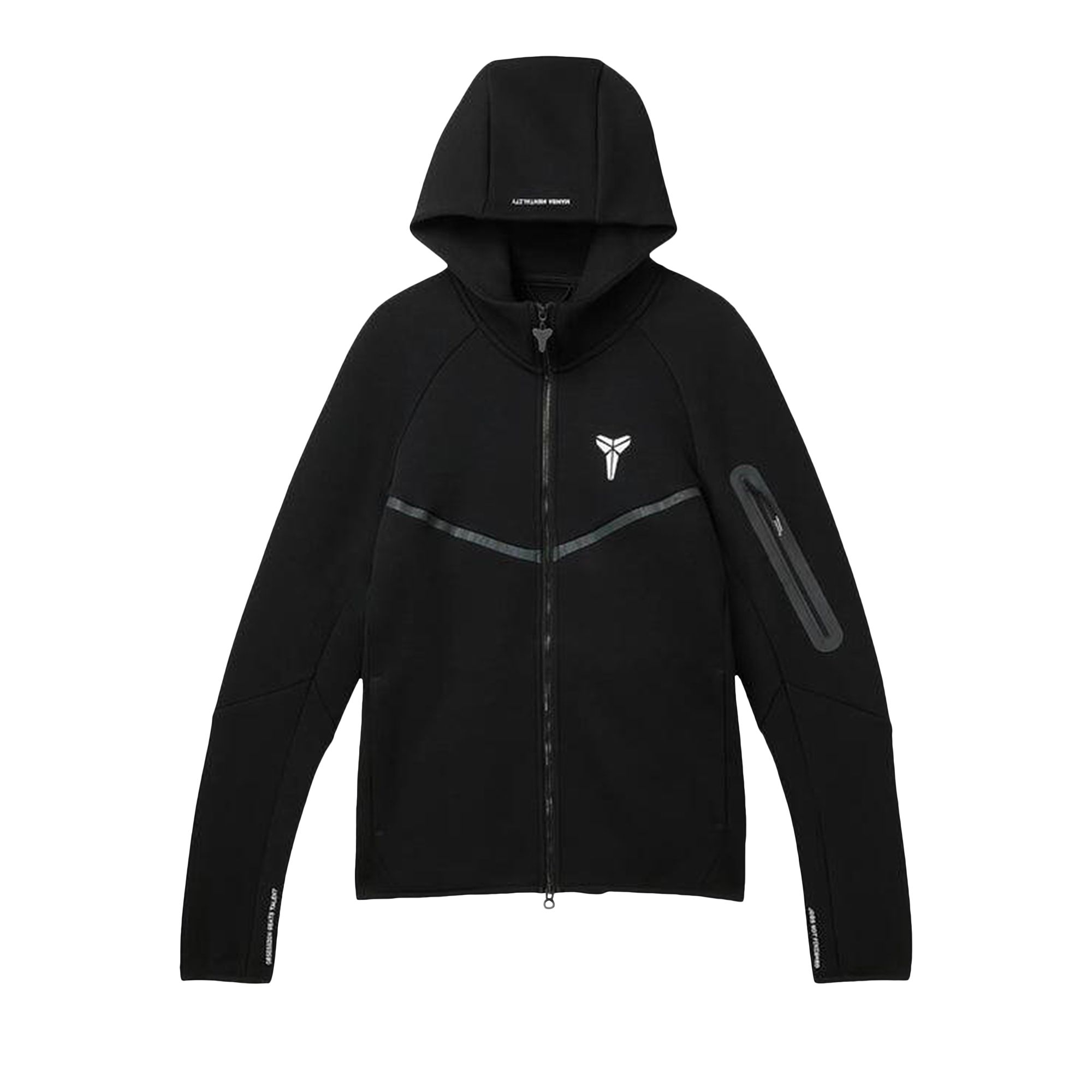 Pre-owned Nike Kobe Tech Fleece Full-zip Windrunner Jacket 'black/white' | Men's Size Xxl