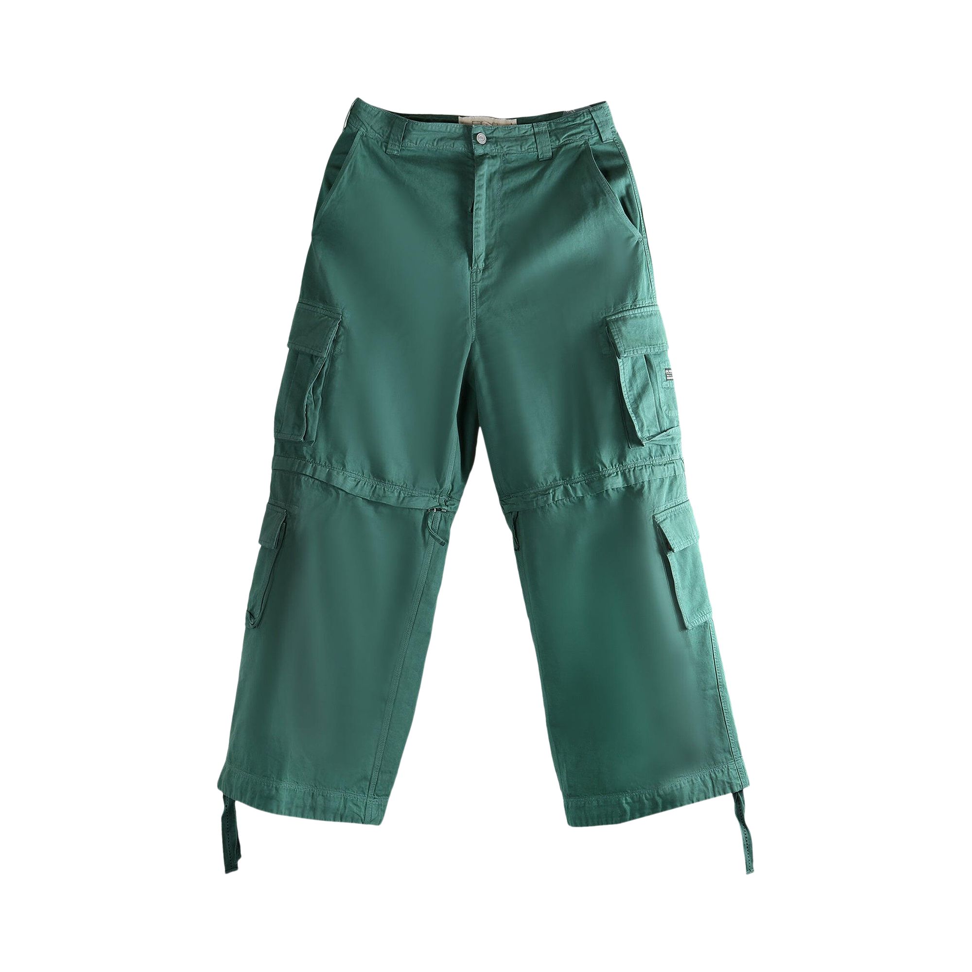 Pre-owned Erl Zip-off Cargo Pants 'green' | Men's Size L