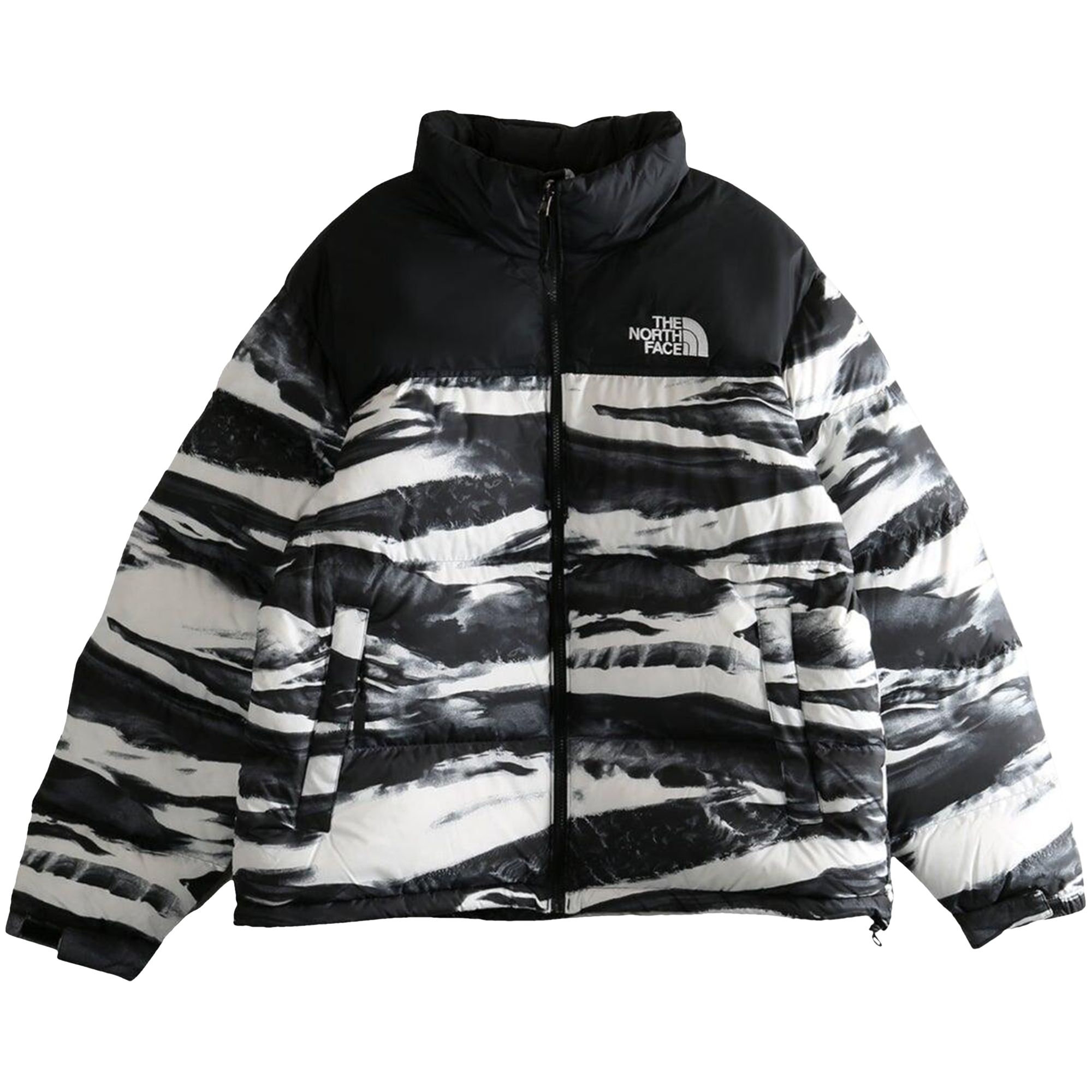 Pre-owned The North Face 1996 Retro Nuptse Jacket 'tnf Black Edge Of Light Print/tnf Black' | Men's Size Xl