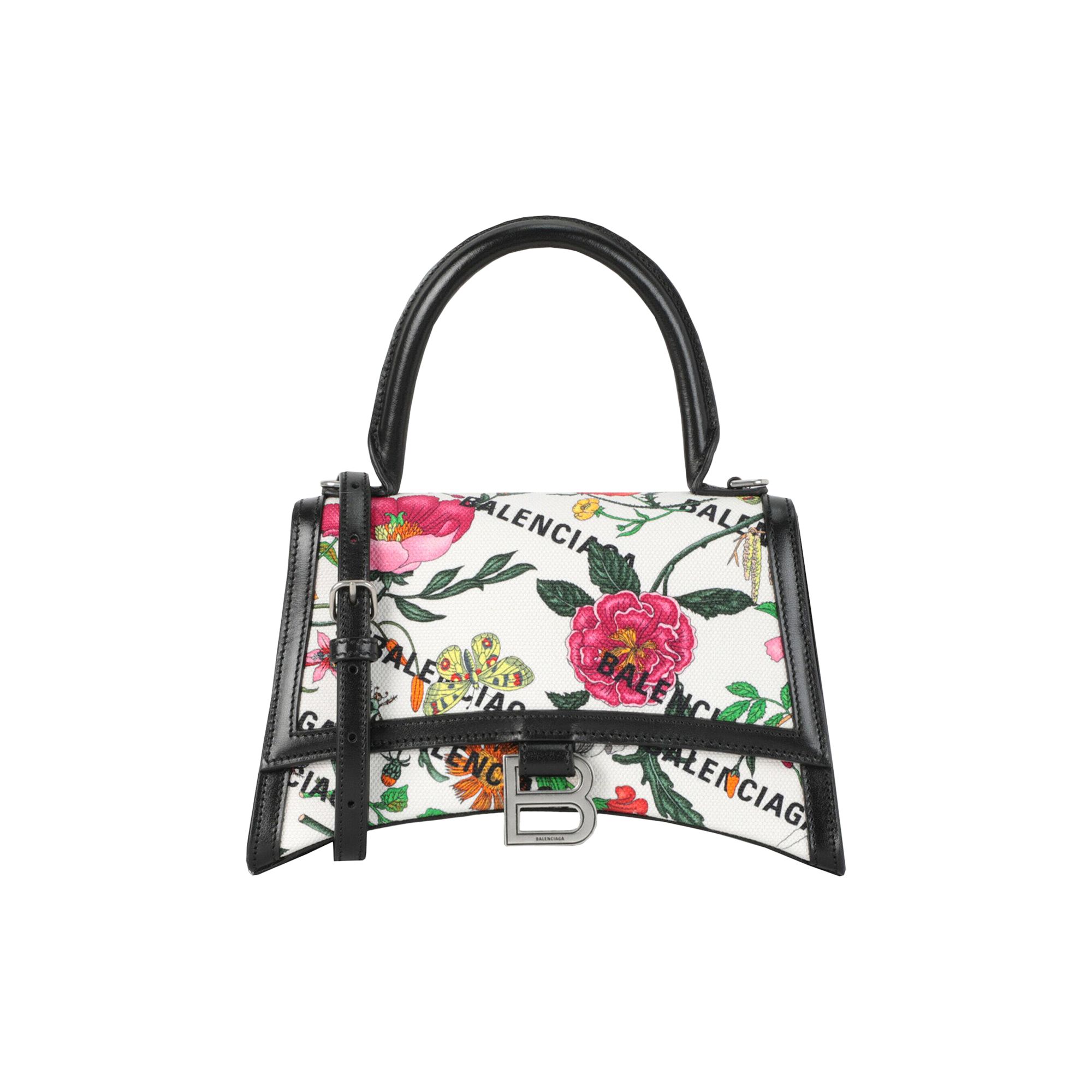 Pre-owned Gucci X Balenciaga Small Flora Hourglass Shoulder Bag 'multicolor' | Multi-color | Women's Size Ones