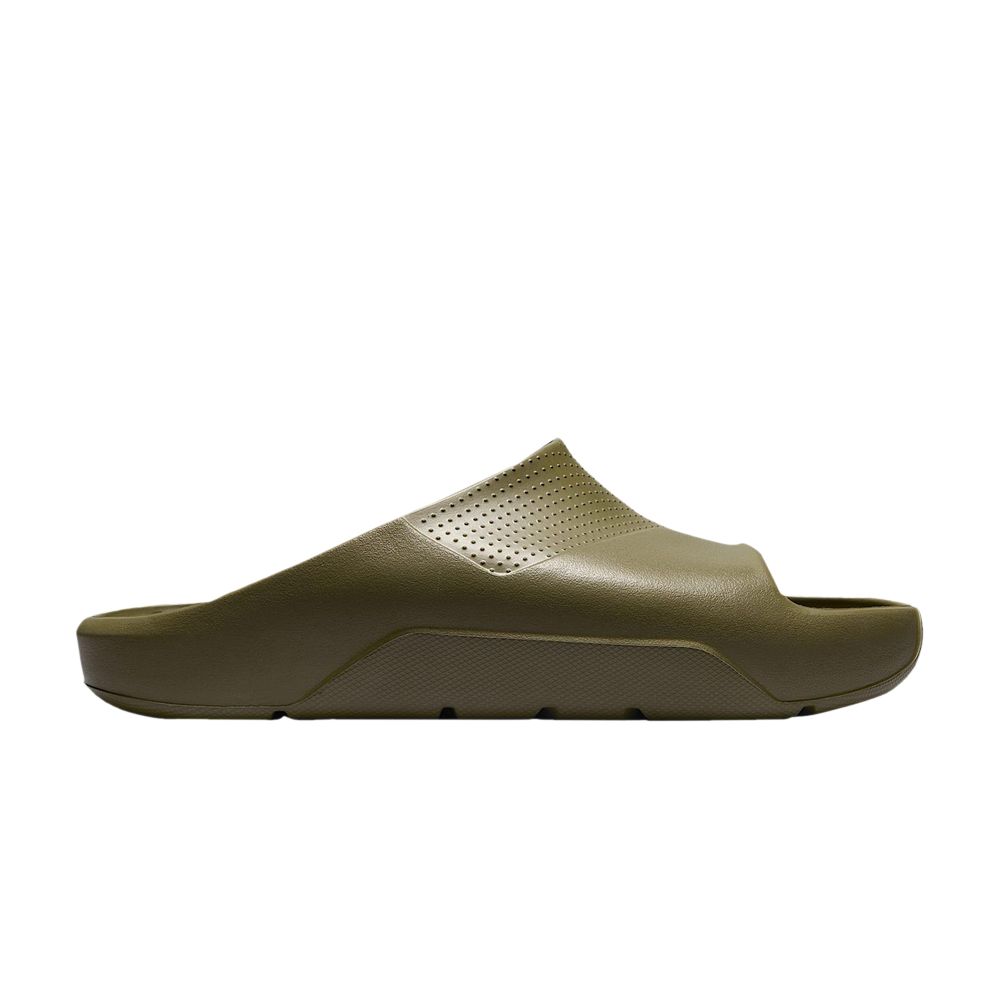Pre-owned Air Jordan Wmns Jordan Post Slide 'medium Olive' | Green | Women's Size 8