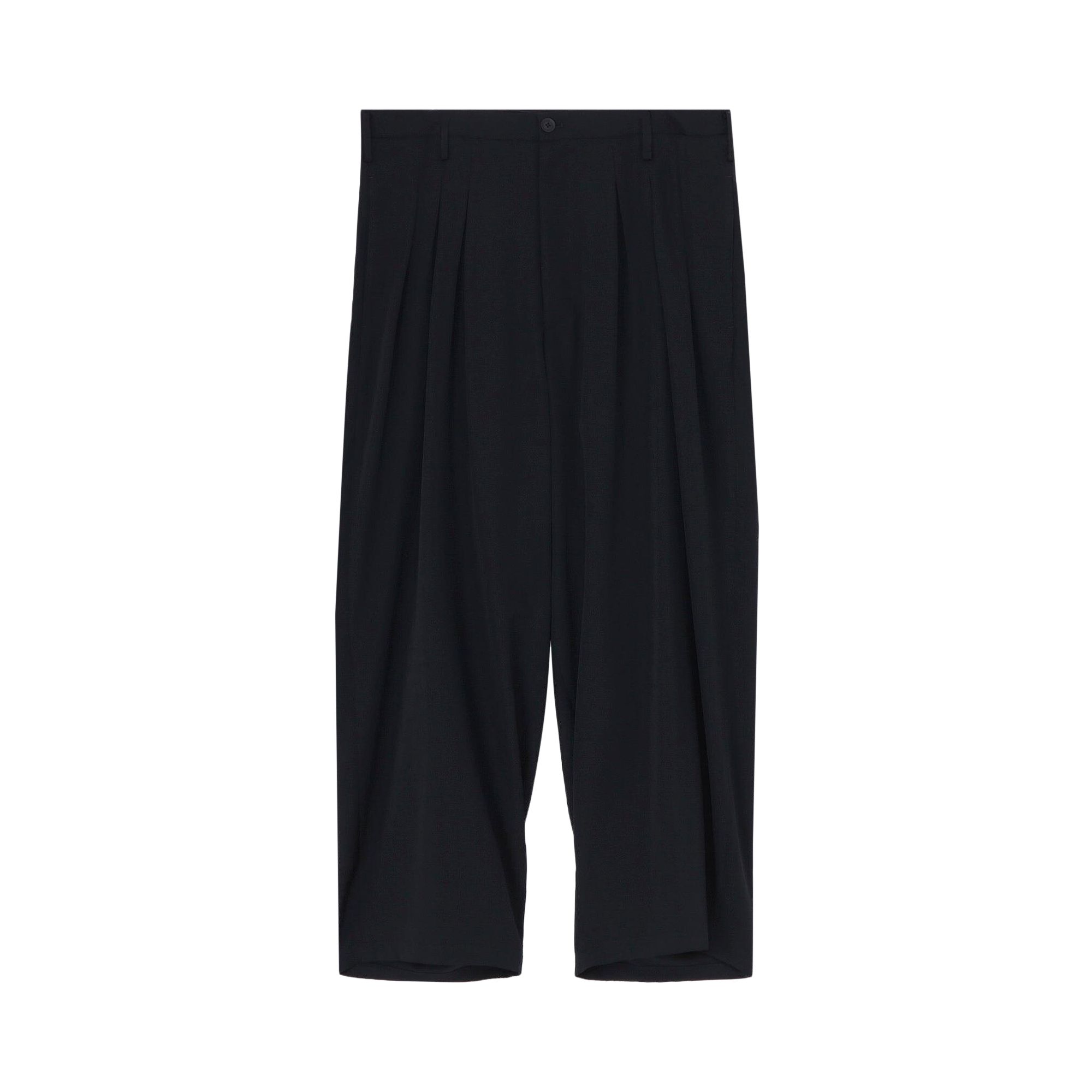 Pre-owned Yohji Yamamoto Pour Homme 12 Tucks Pants 'black' | Men's Size 3