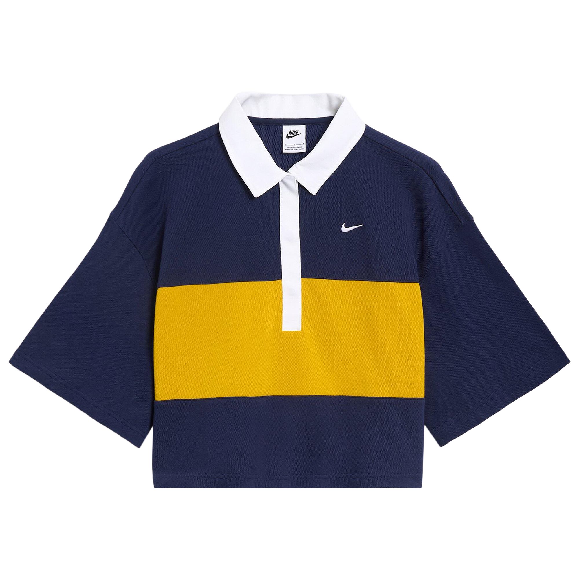 Pre-owned Nike Sportswear Oversized Polo Tee 'blue' | Women's Size S