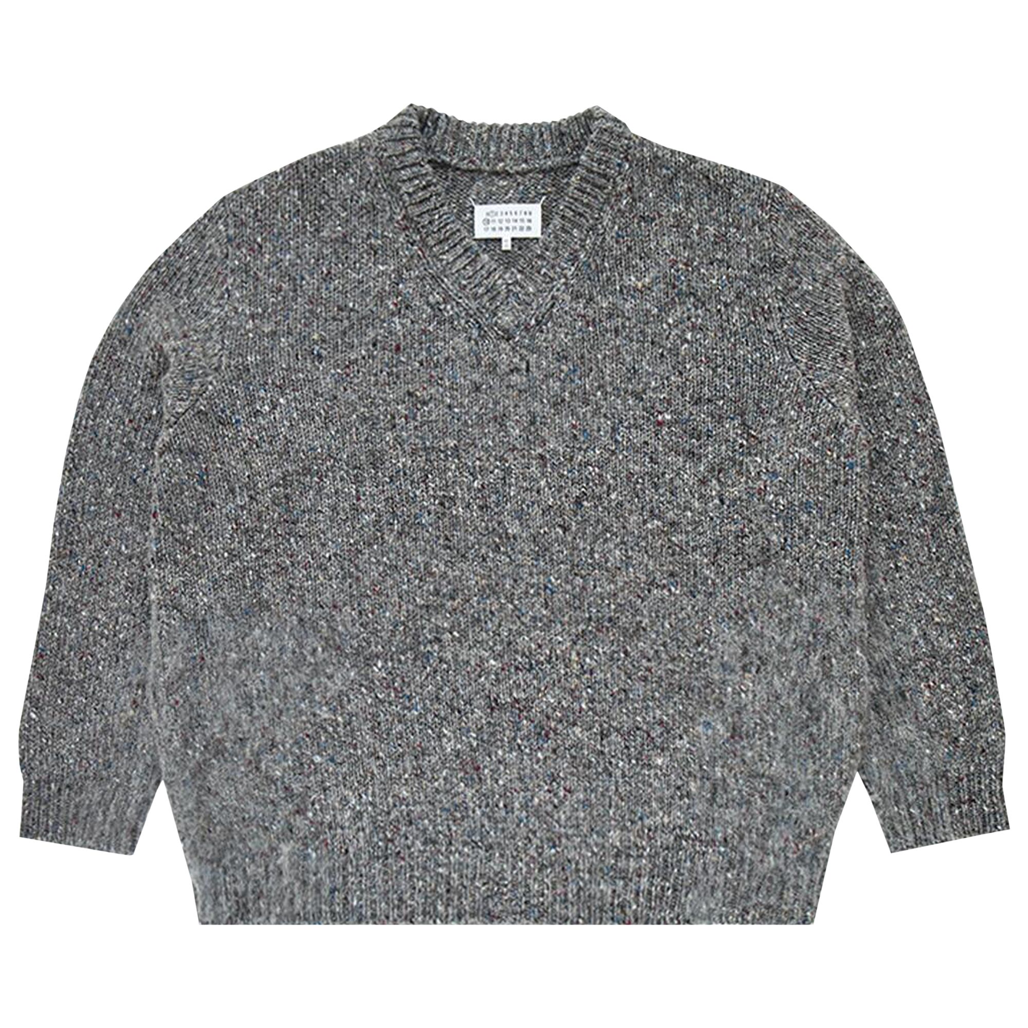 Pre-owned Maison Margiela V-neck Sweater 'grey' | Men's Size Xxl In Gray