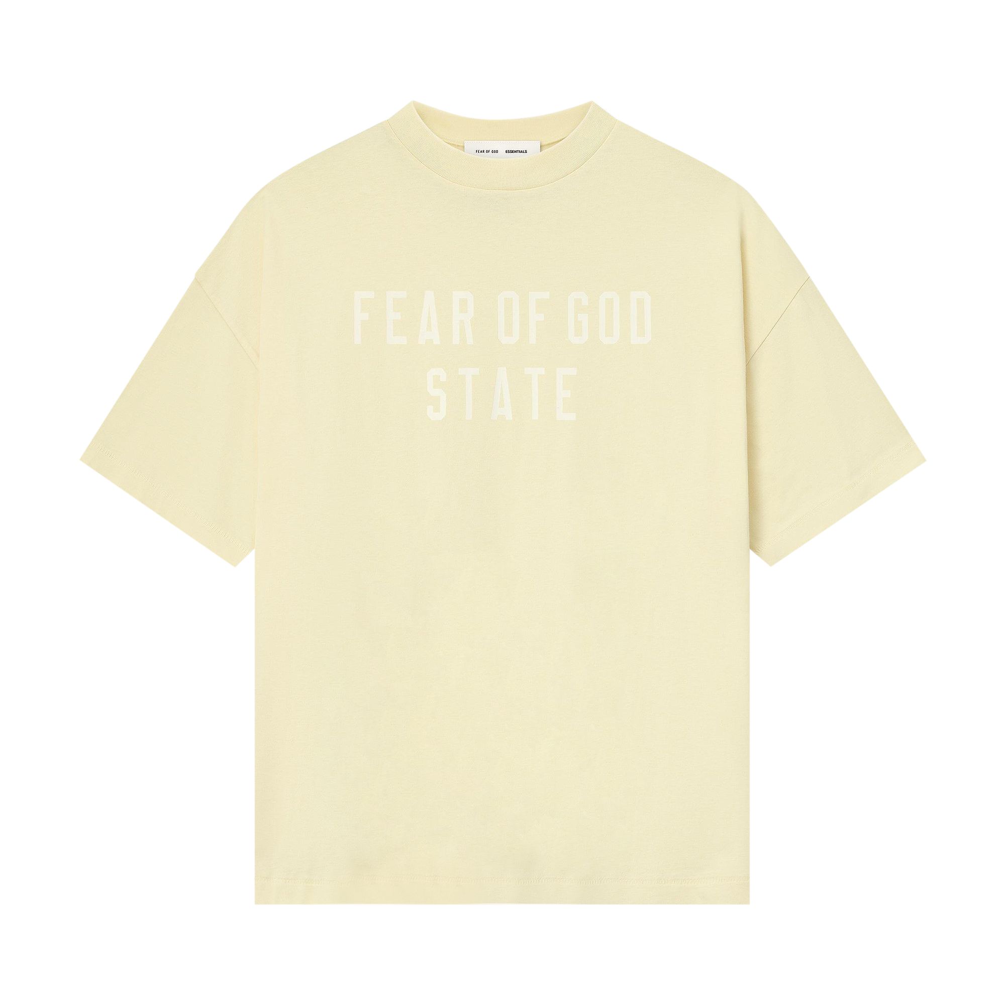 Pre-owned Essentials Fear Of God 90's Tee 'garden Yellow' | Men's Size L